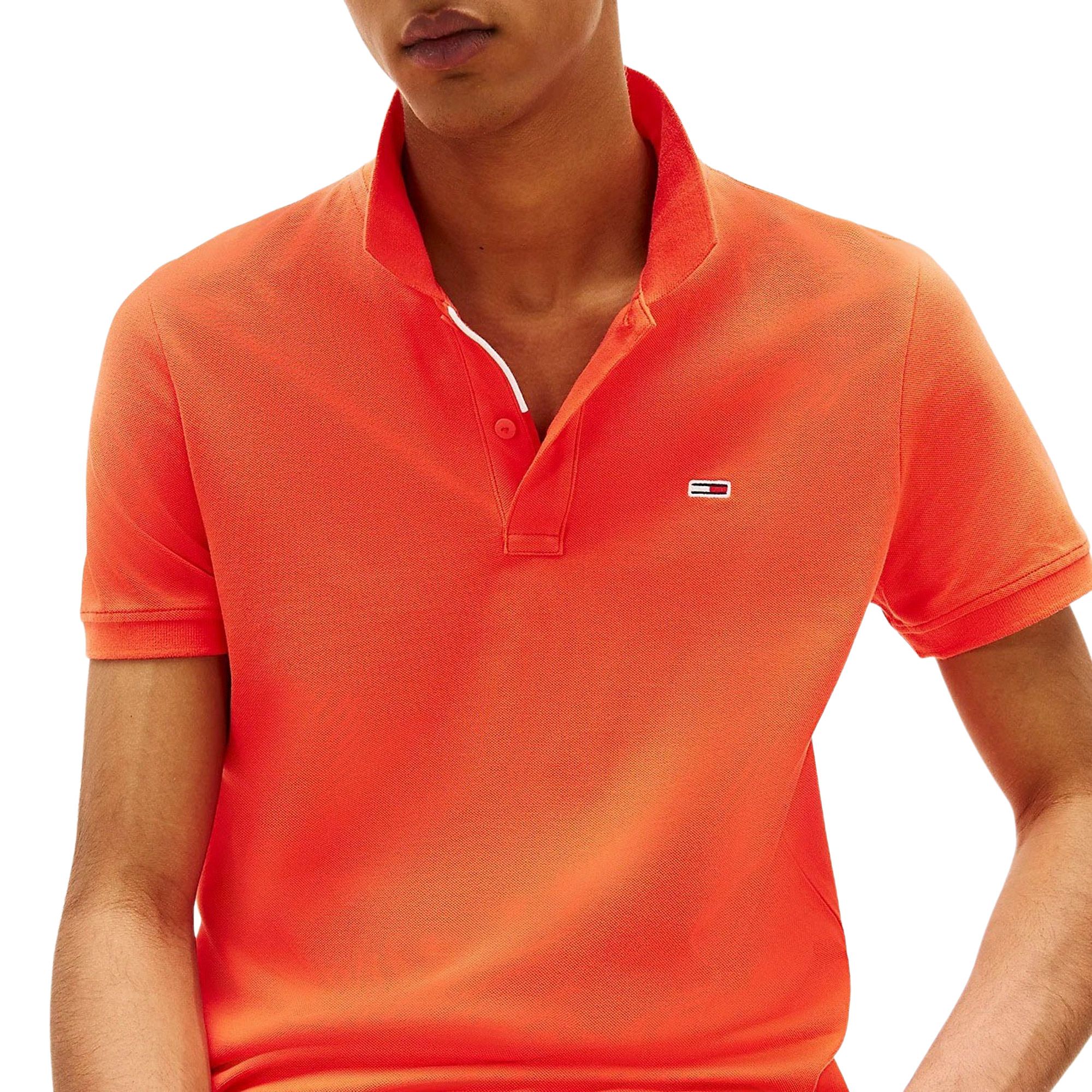 Tommy Hilfiger Slim Placket Flag Polo Heren