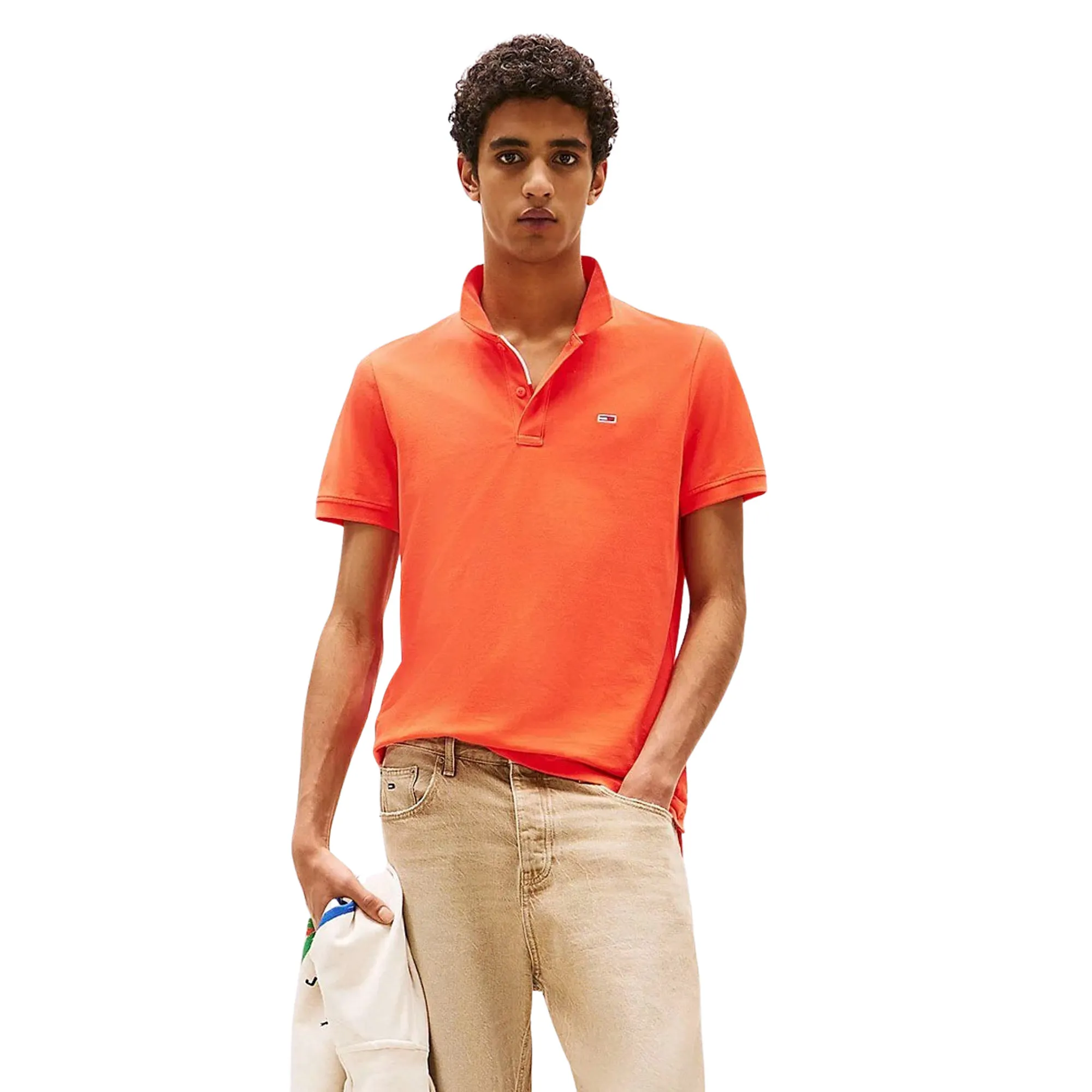 Tommy Hilfiger Slim Placket Flag Polo Heren