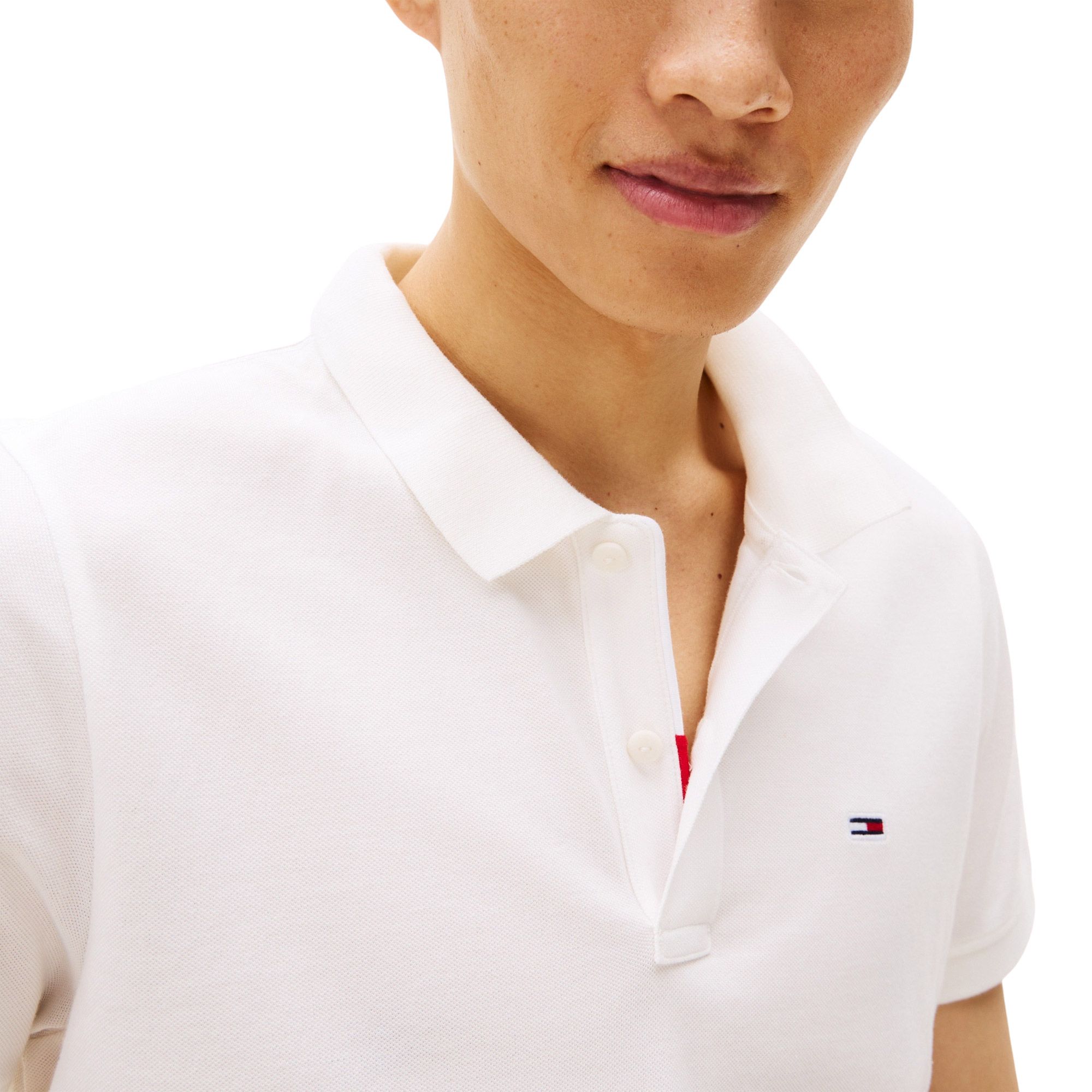 Tommy Hilfiger Slim Placket Flag Polo Heren