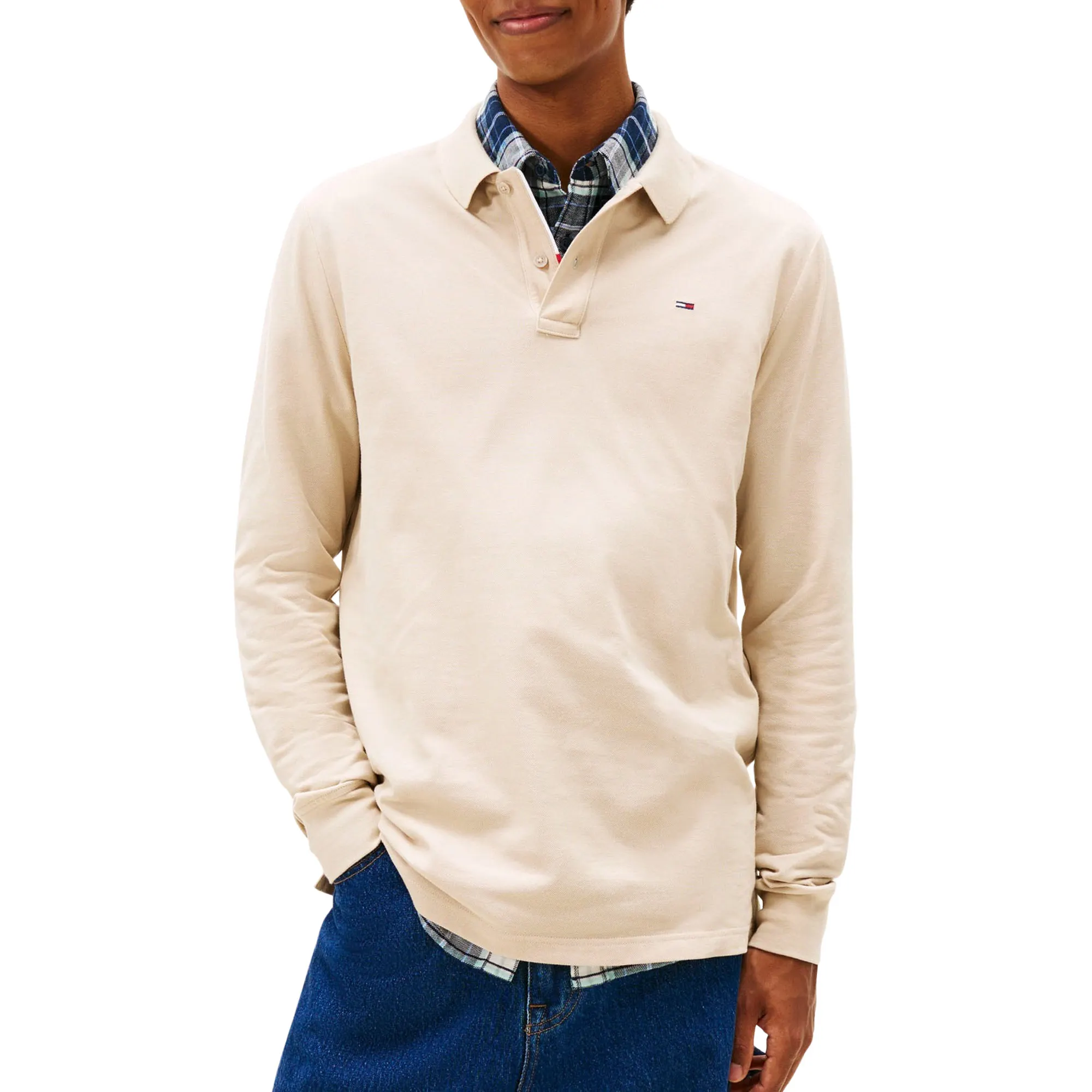 Tommy Hilfiger Slim Placket Longsleeve Polo Heren
