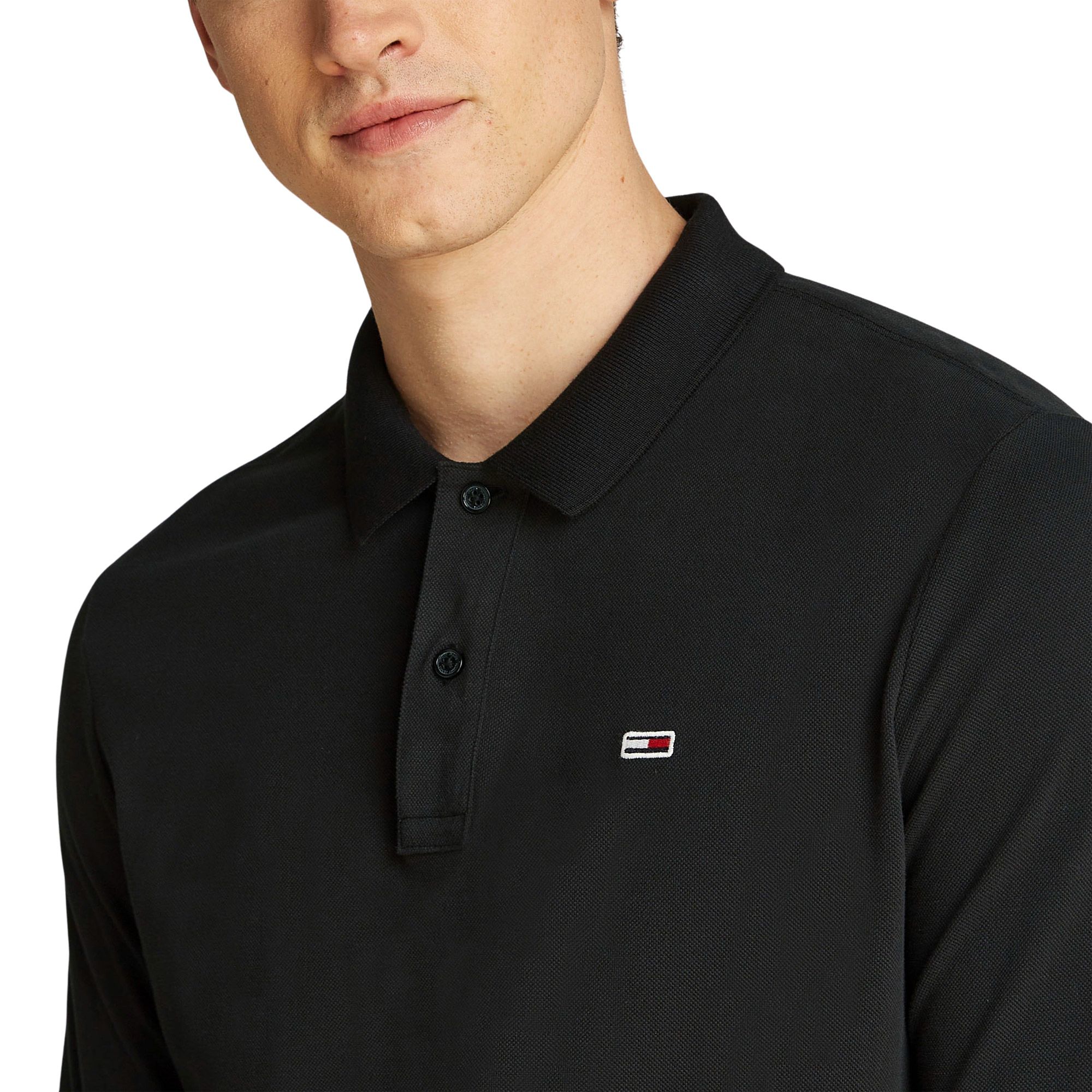 Tommy Hilfiger Slim Placket Longsleeve Polo Heren