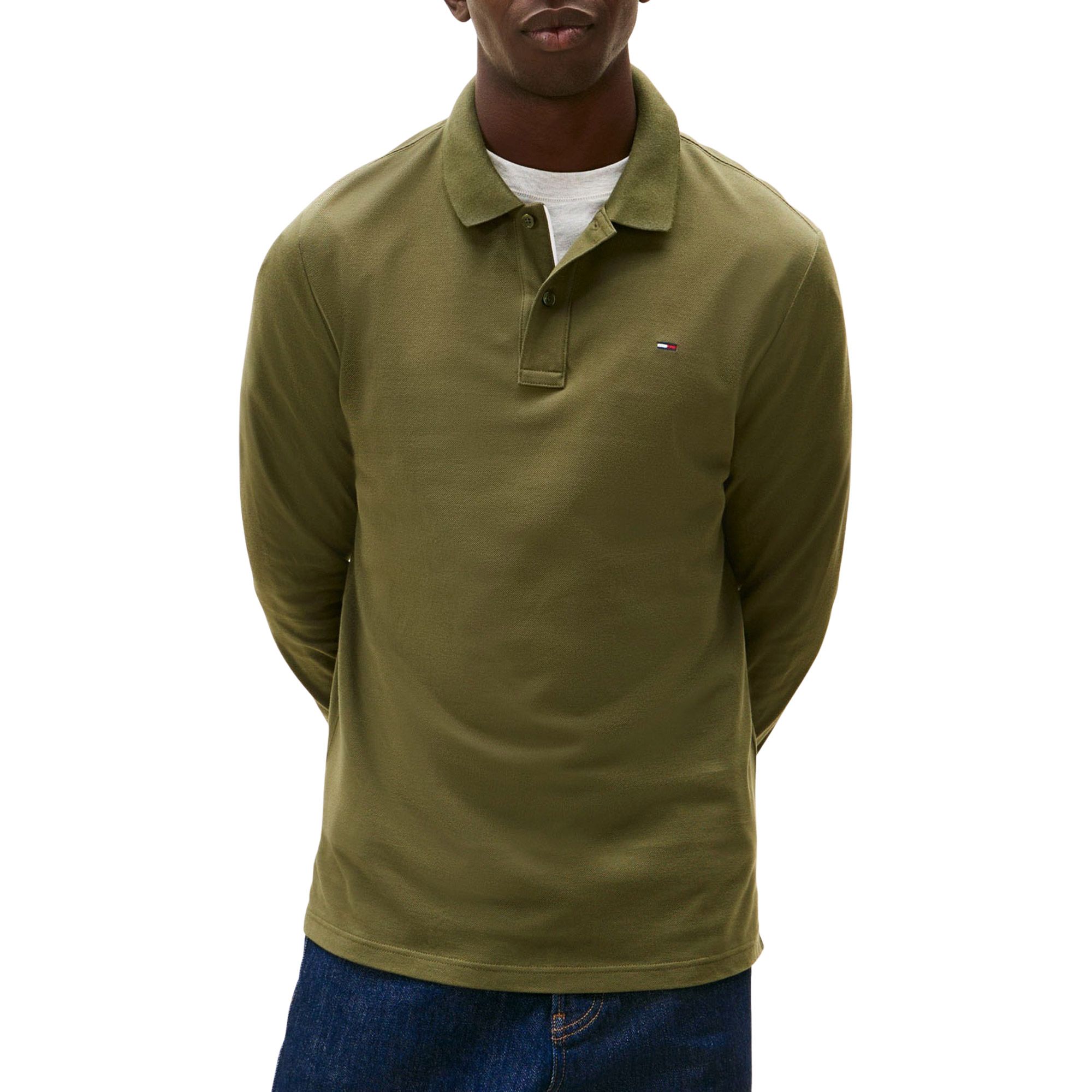 Tommy Hilfiger Slim Placket Longsleeve Polo Heren
