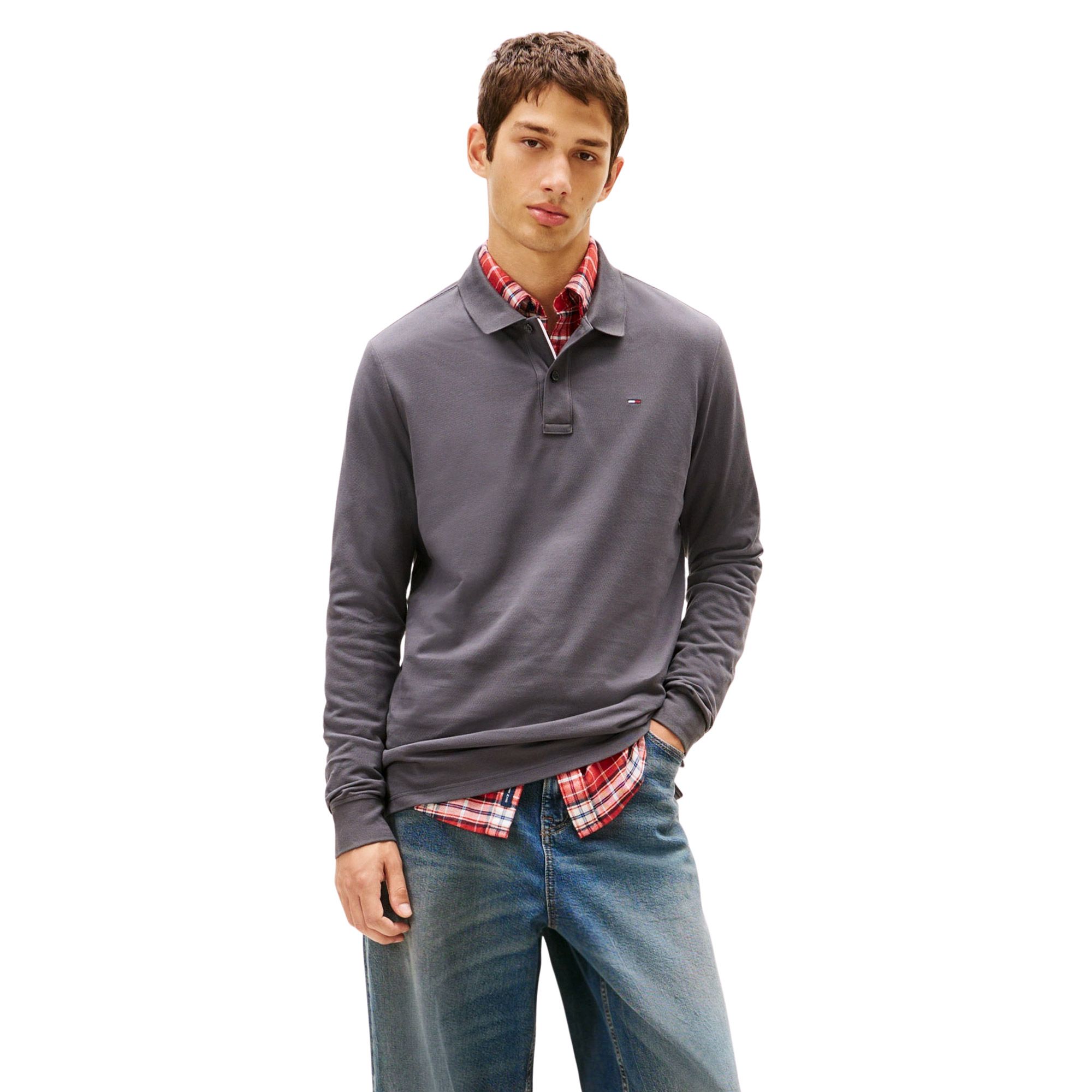 Tommy Hilfiger Slim Placket Longsleeve Polo Heren