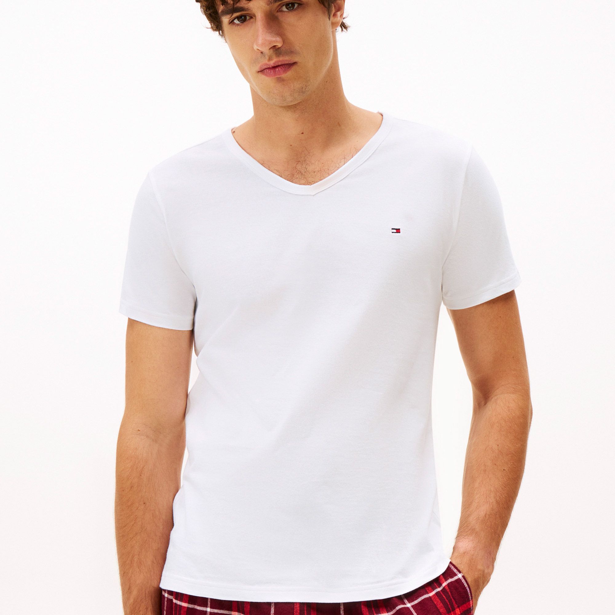 Tommy Hilfiger V-Neck Shirts Heren (3-pack)