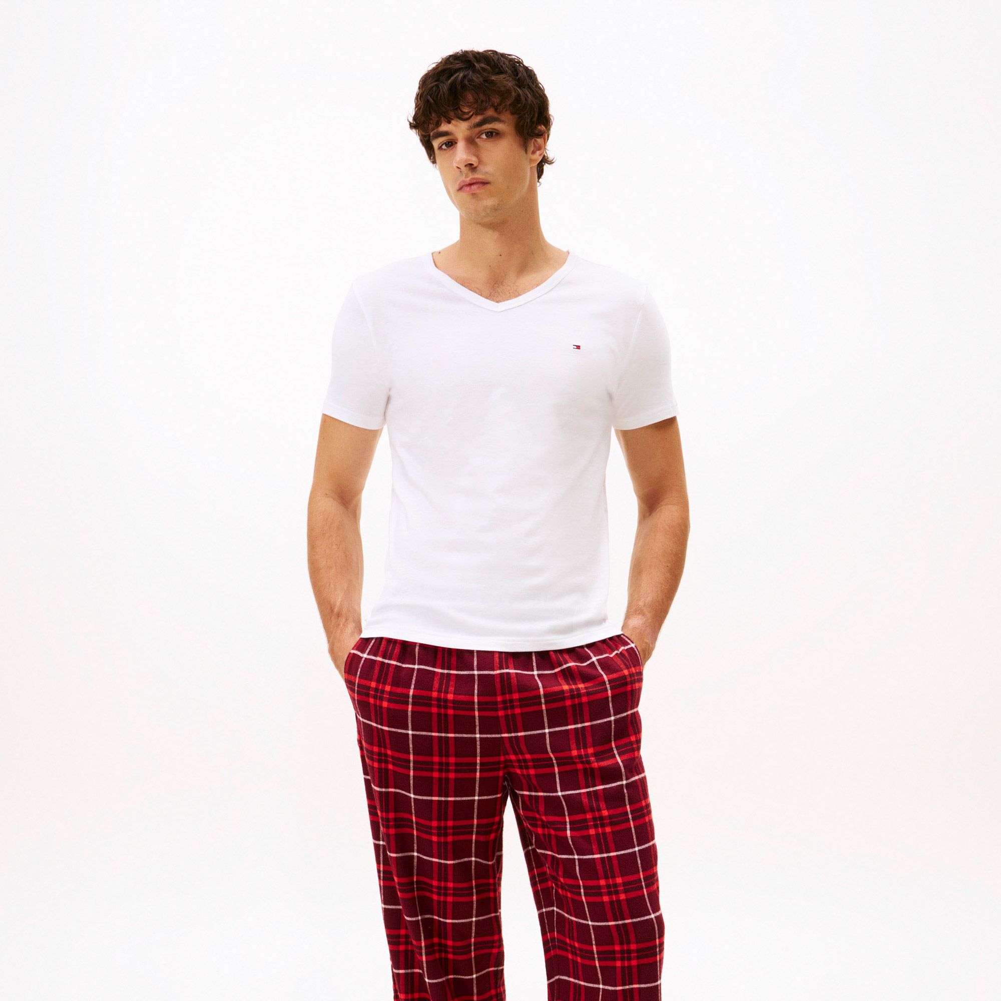 Tommy Hilfiger V-Neck Shirts Heren (3-pack)