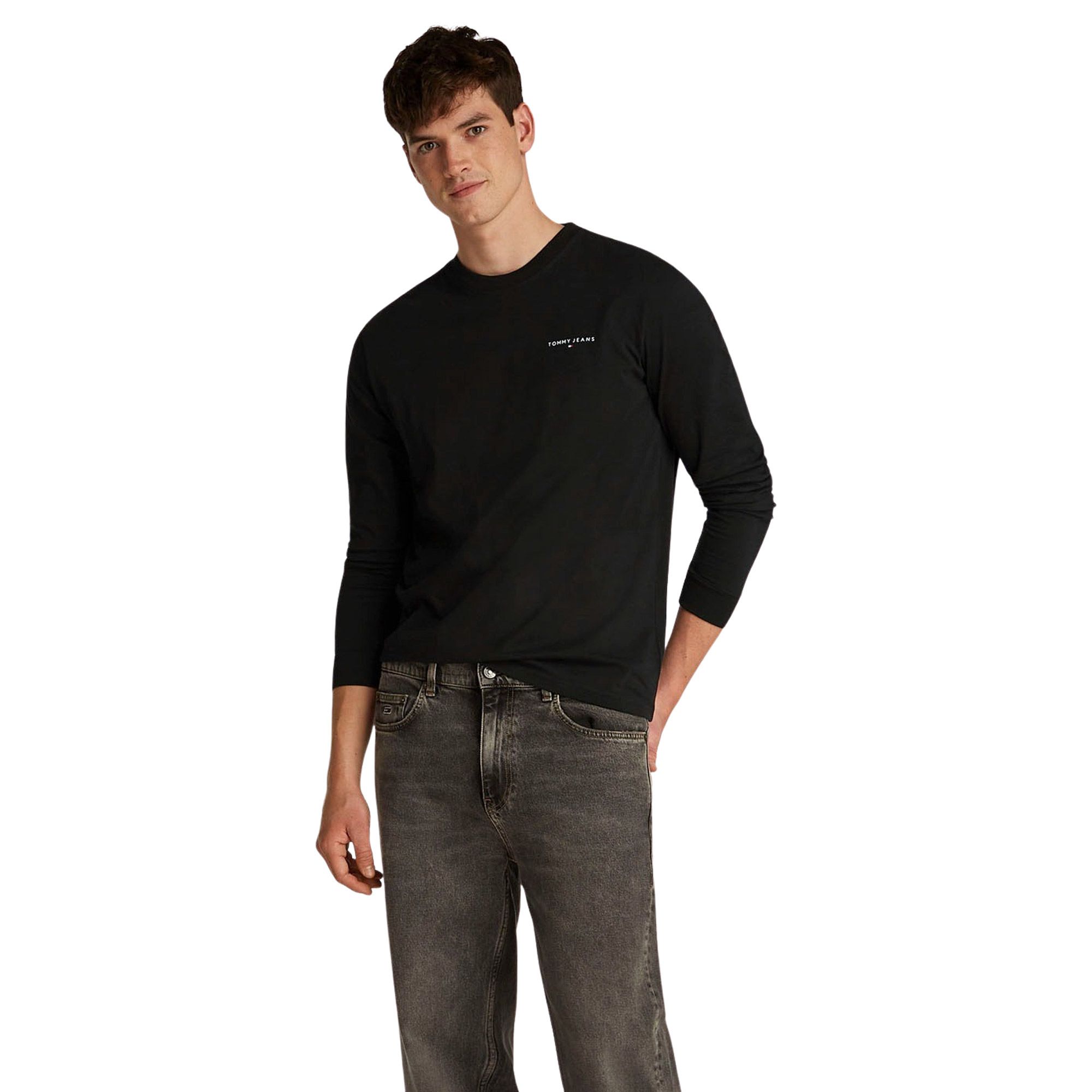 Tommy Hilfiger Slim Linear Chest Logo Longsleeve Shirt Heren