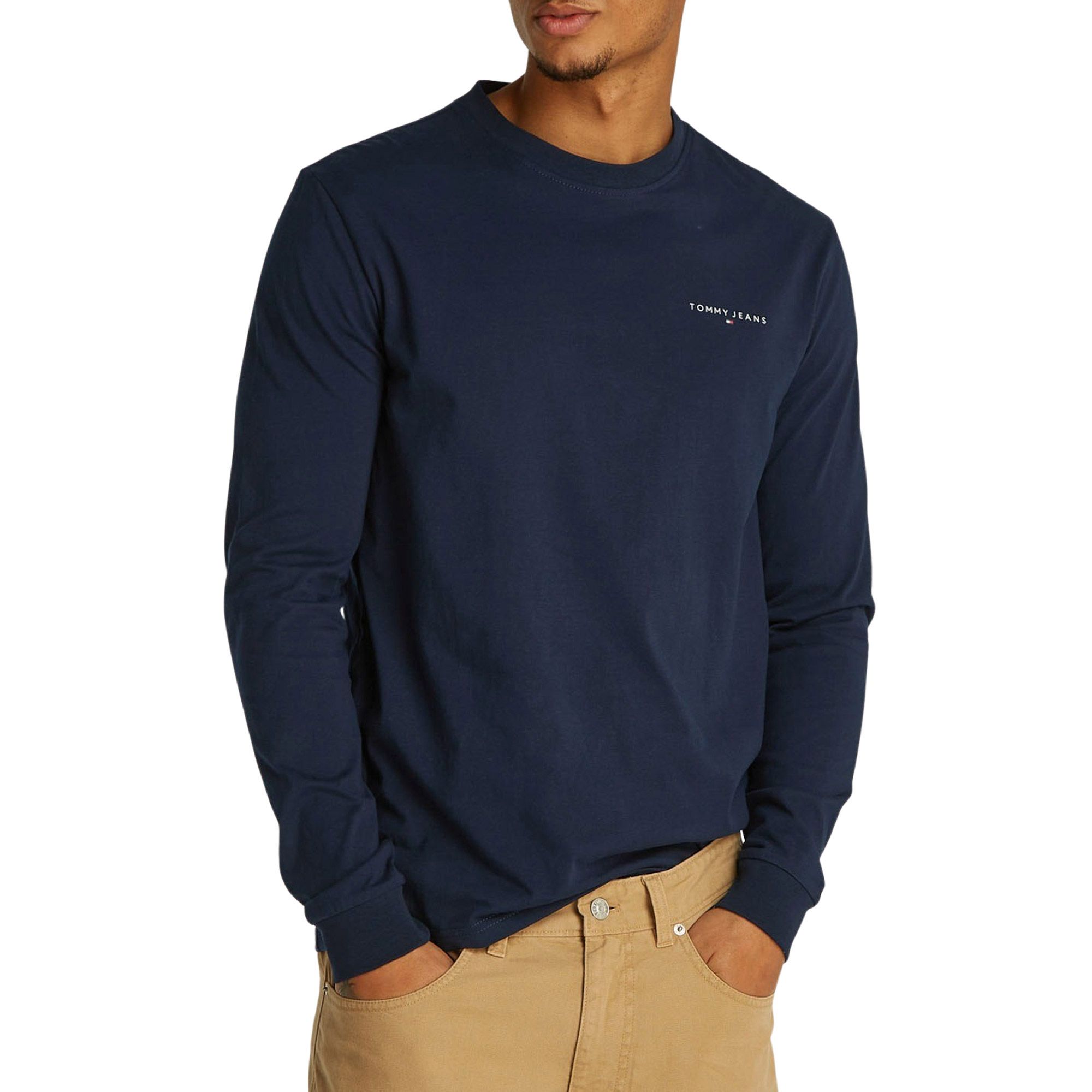 Tommy Hilfiger Slim Linear Chest Logo Longsleeve Shirt Heren