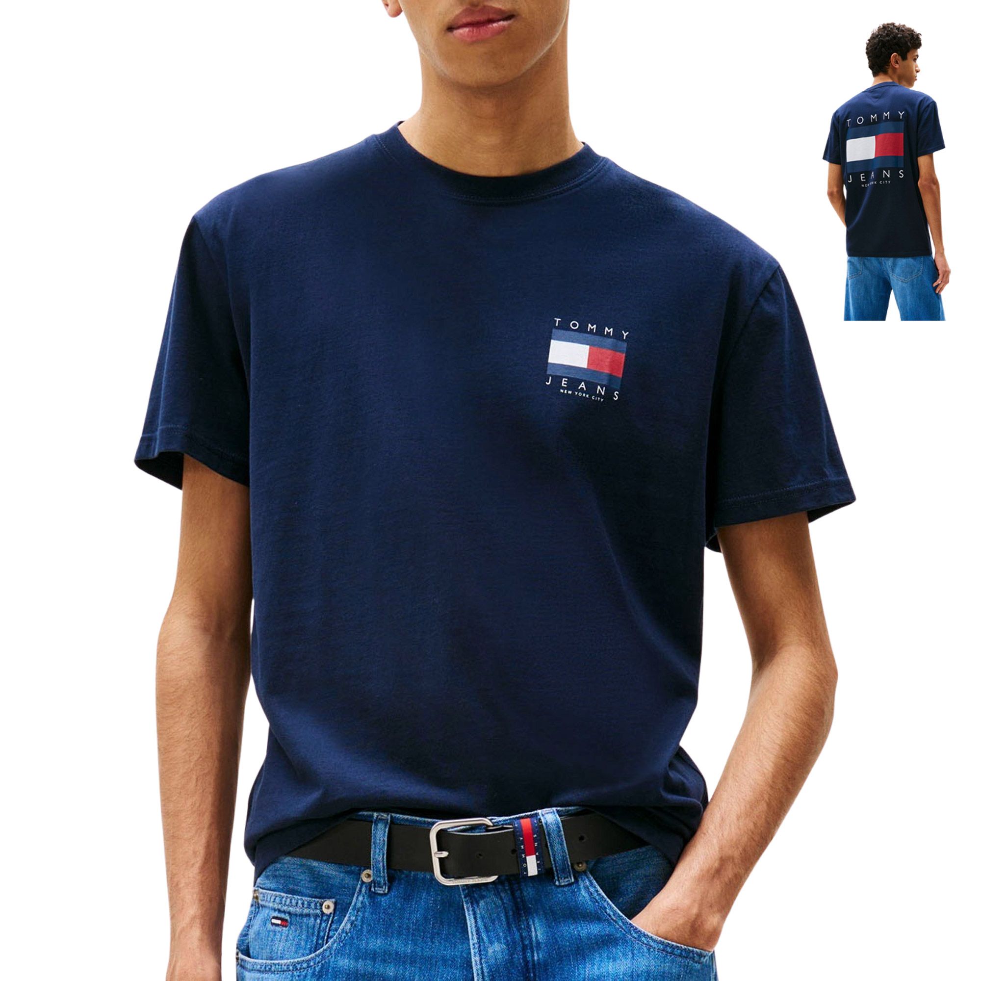 T-shirt Tommy Hilfiger Regular Flag Graphic Back Hommes