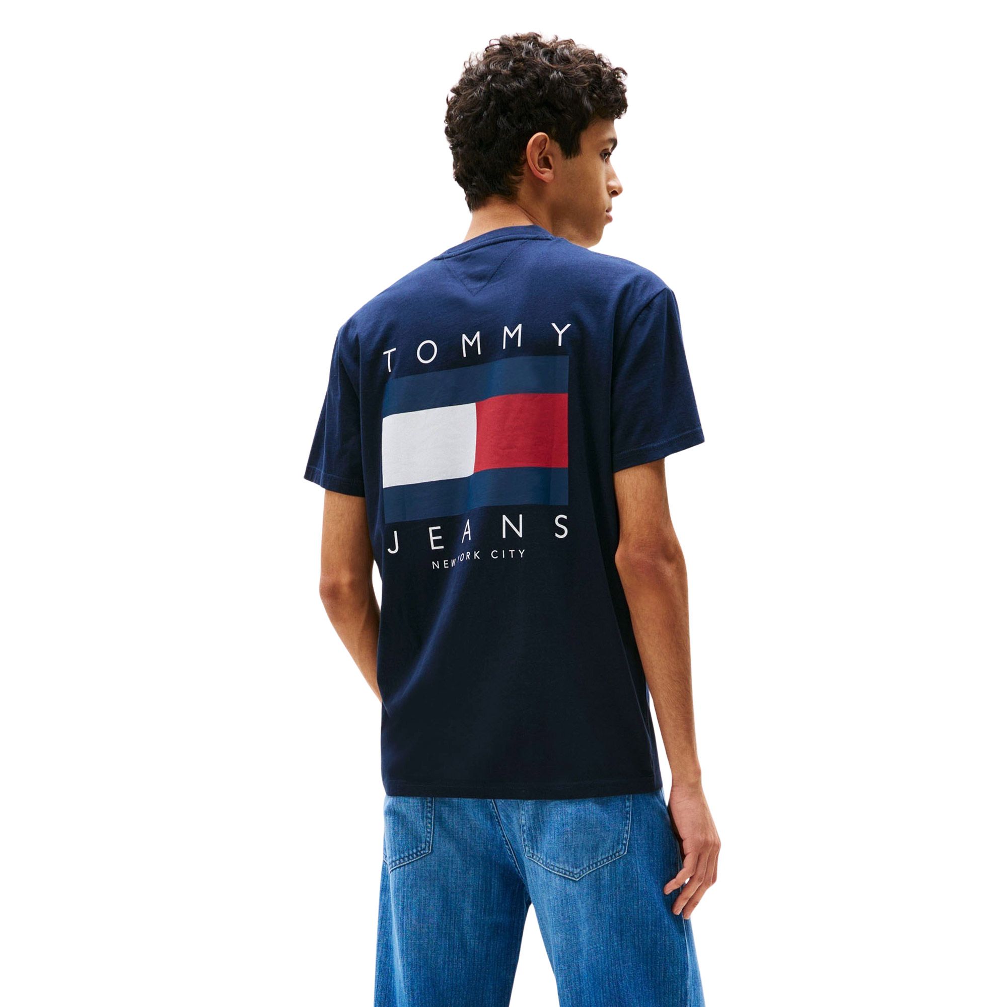 T-shirt Tommy Hilfiger Regular Flag Graphic Back Hommes