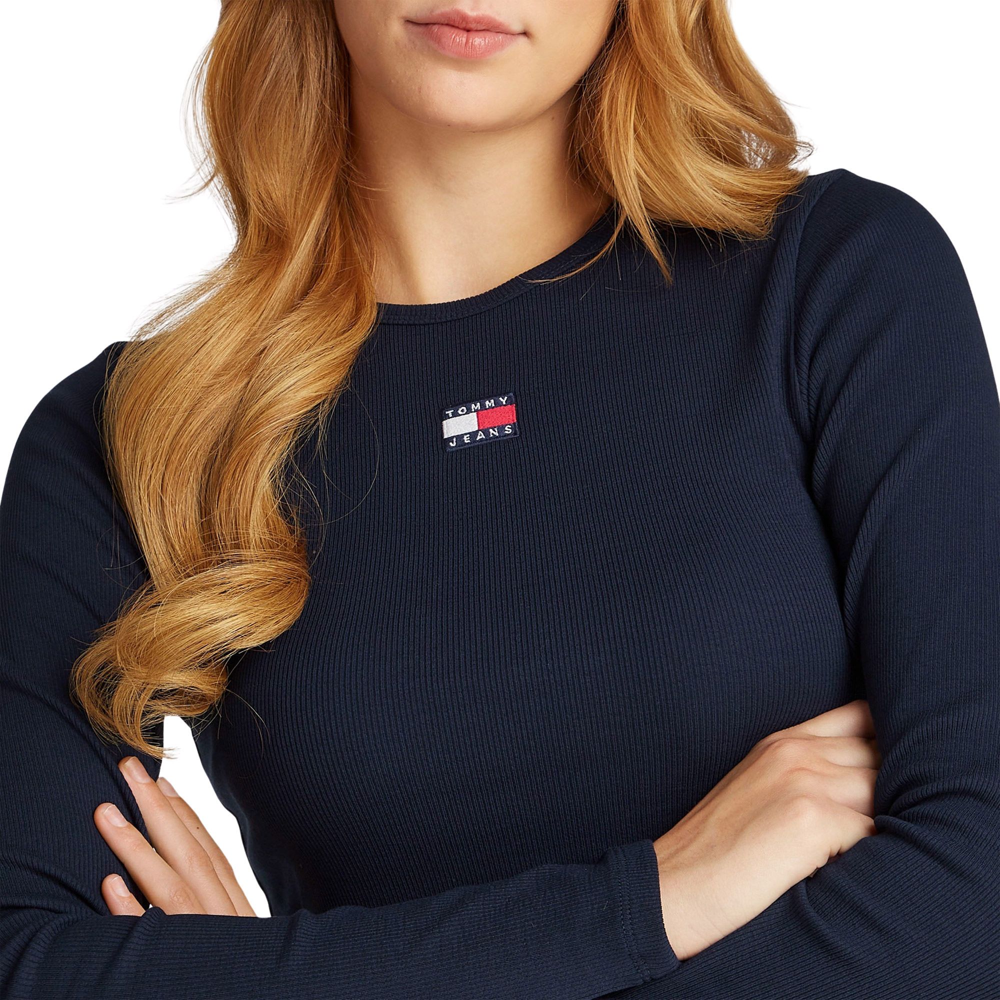 Tommy Hilfiger Slim Badge Longsleeve Shirt Damen