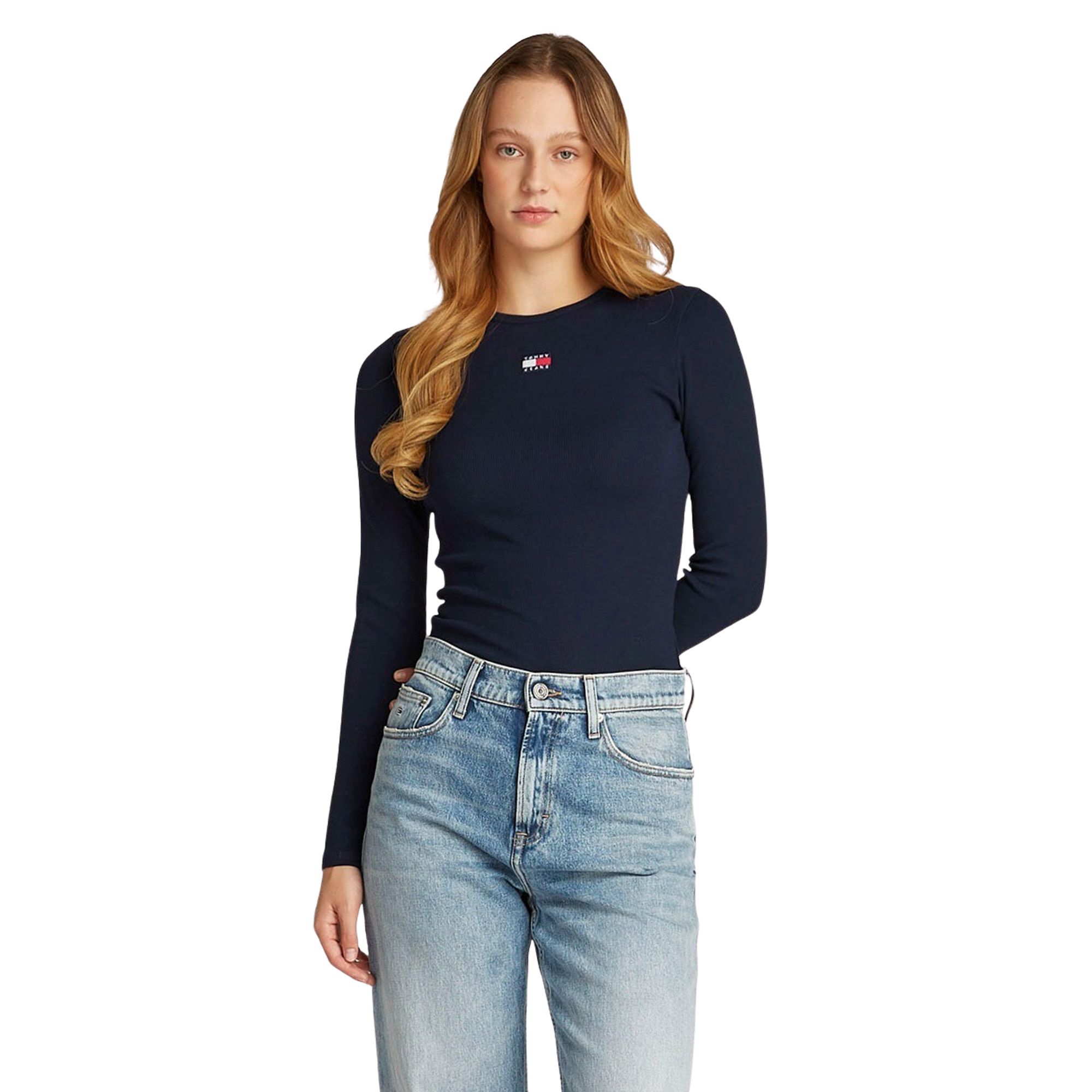 Tommy Hilfiger Slim Badge Longsleeve Shirt Damen