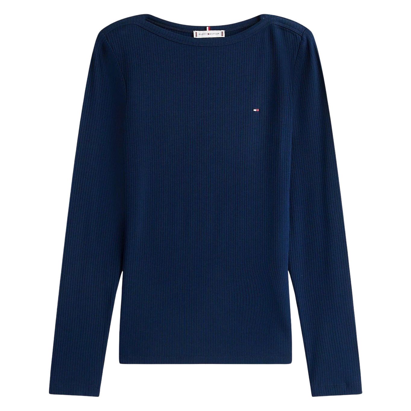Tommy Hilfiger Slim Fit Rib Longsleeve Shirt Dames