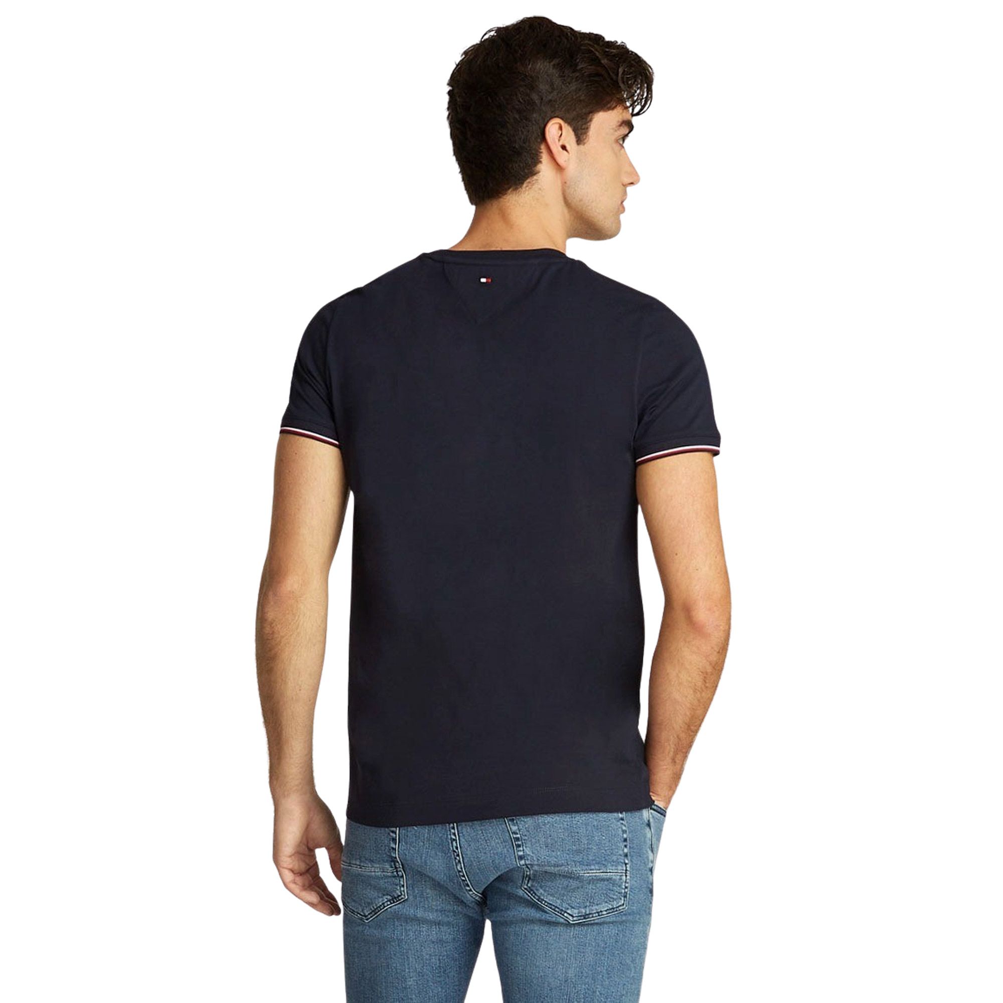 Tommy Hilfiger Tipped Slim Crew Shirt Heren