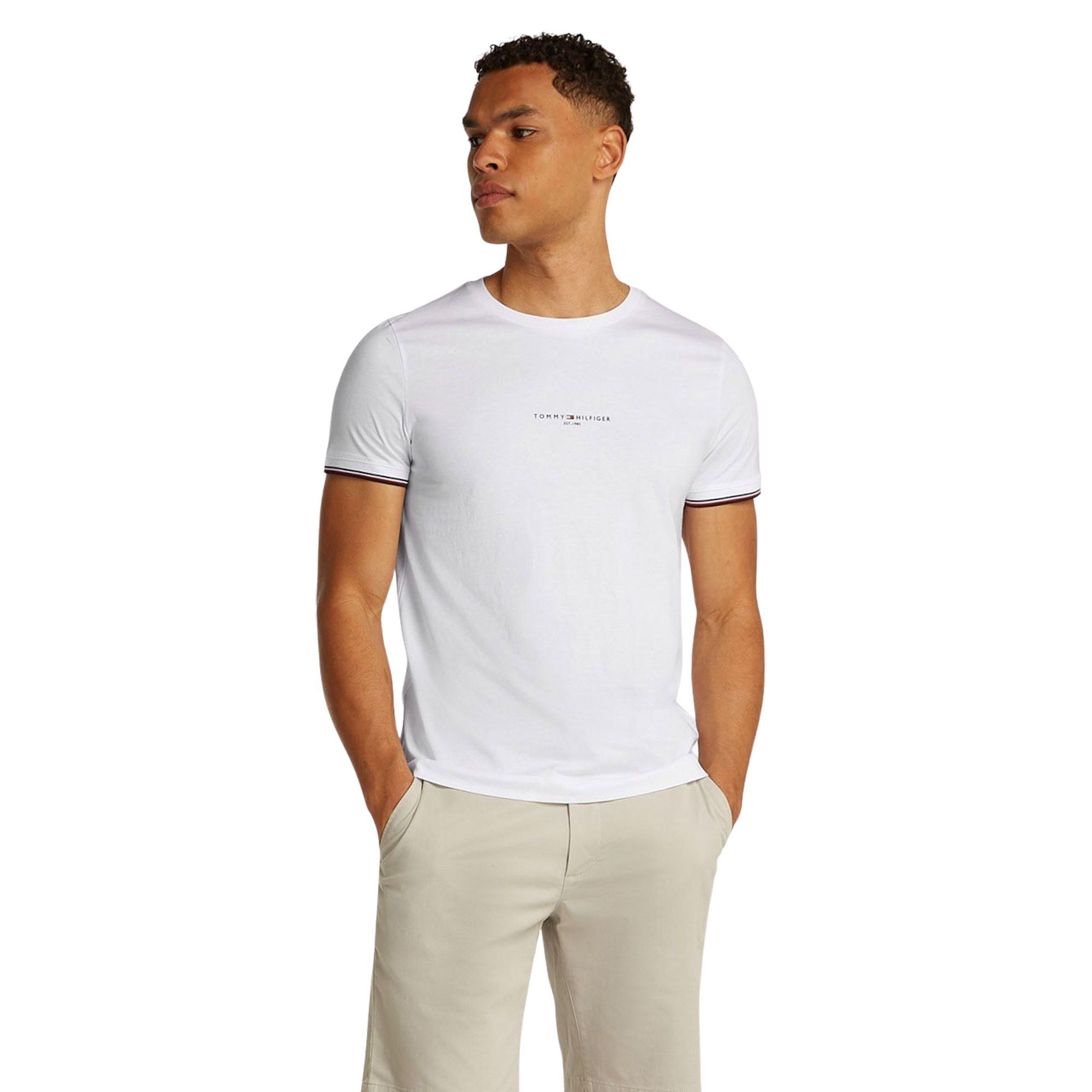 T-shirt Tommy Hilfiger Tipped Slim Crew Hommes