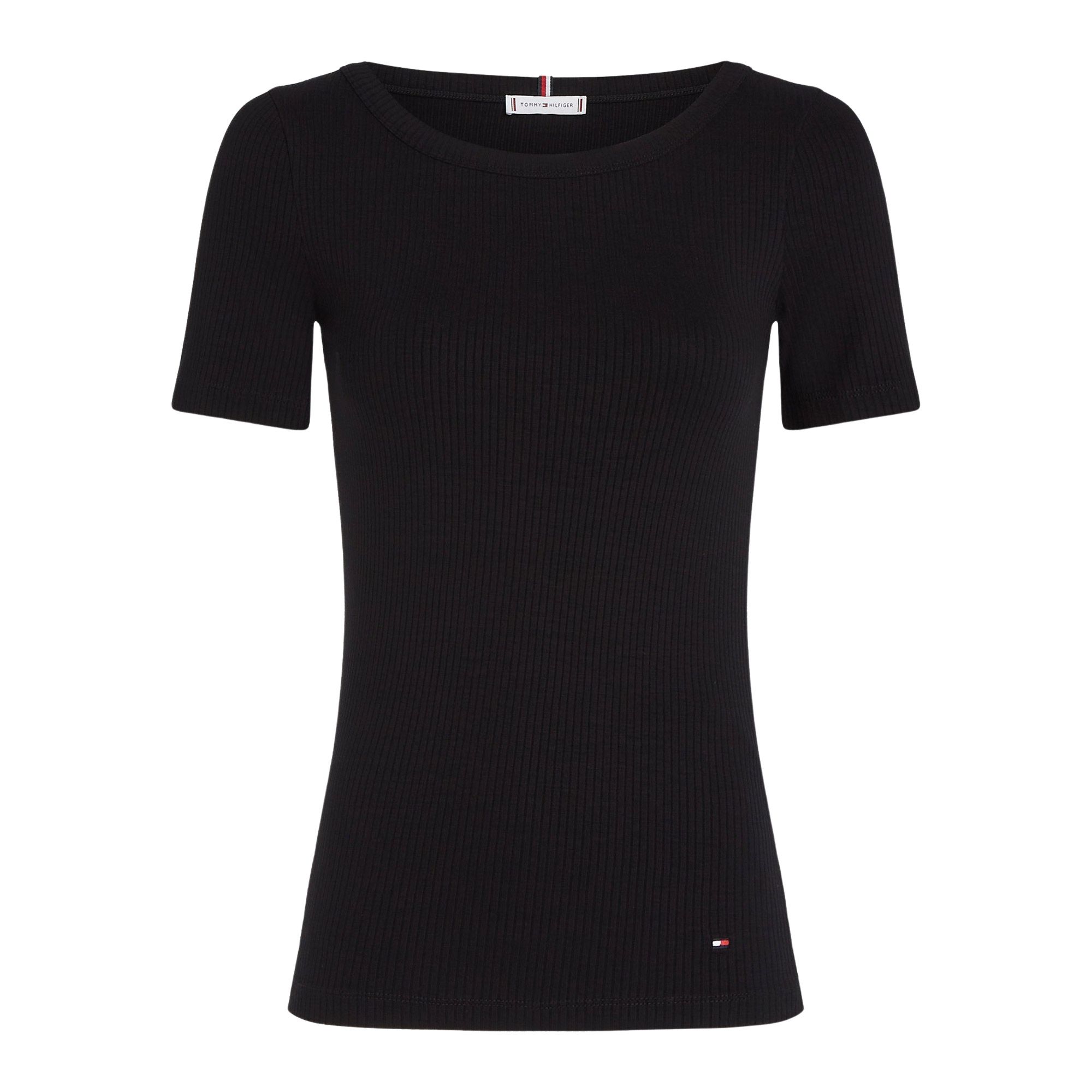 Tommy Hilfiger Slim 5X2 Rib Crew Shirt Dames