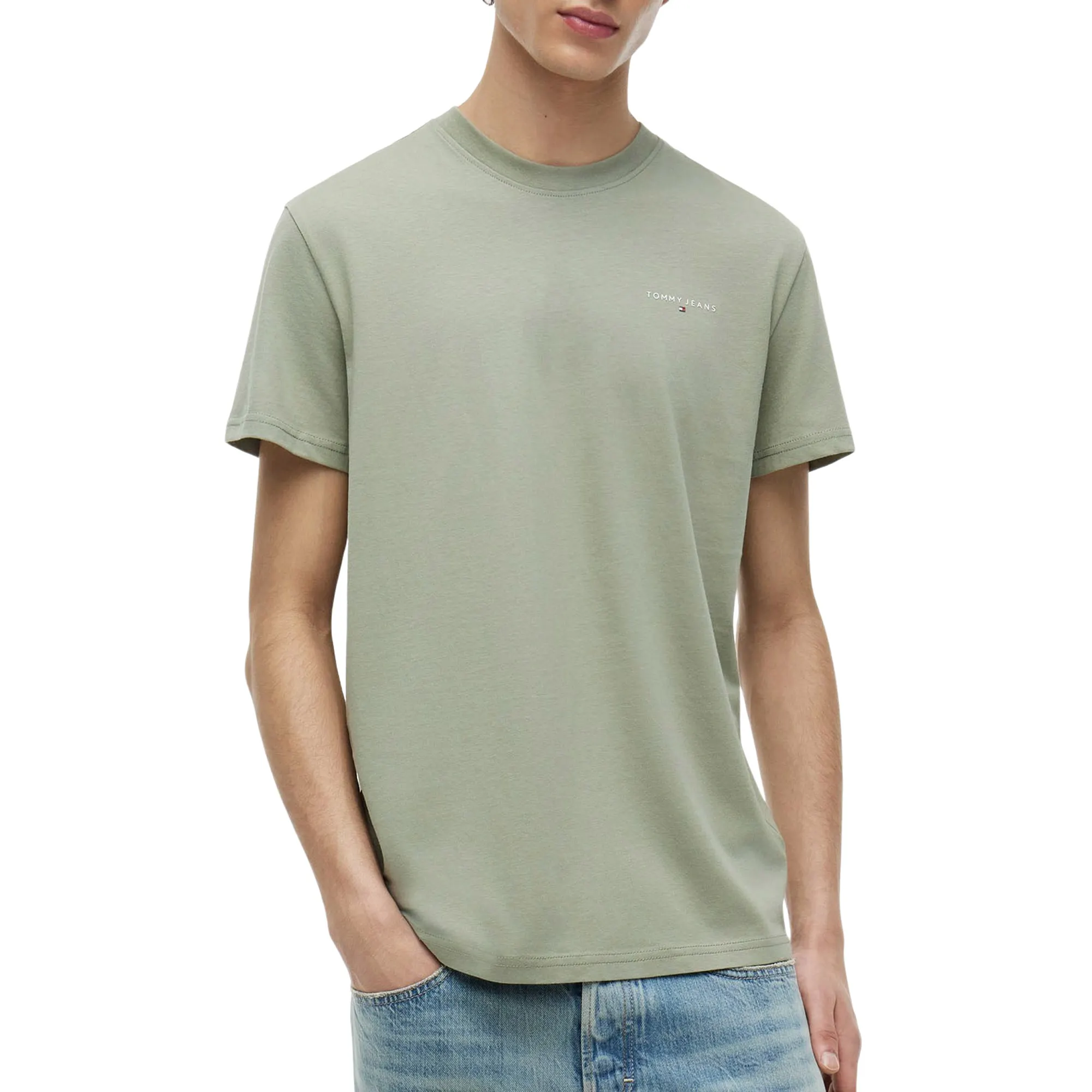 T-shirt Tommy Hilfiger Slim Linear Chest Logo Hommes