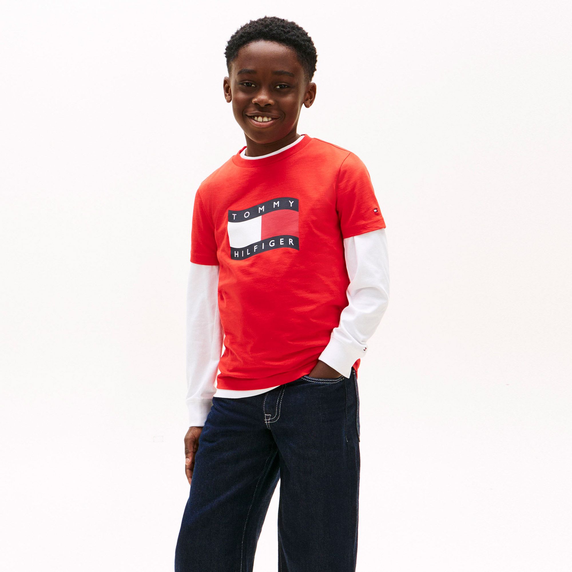 Tommy Hilfiger Wavy Flag T-shirt Junior