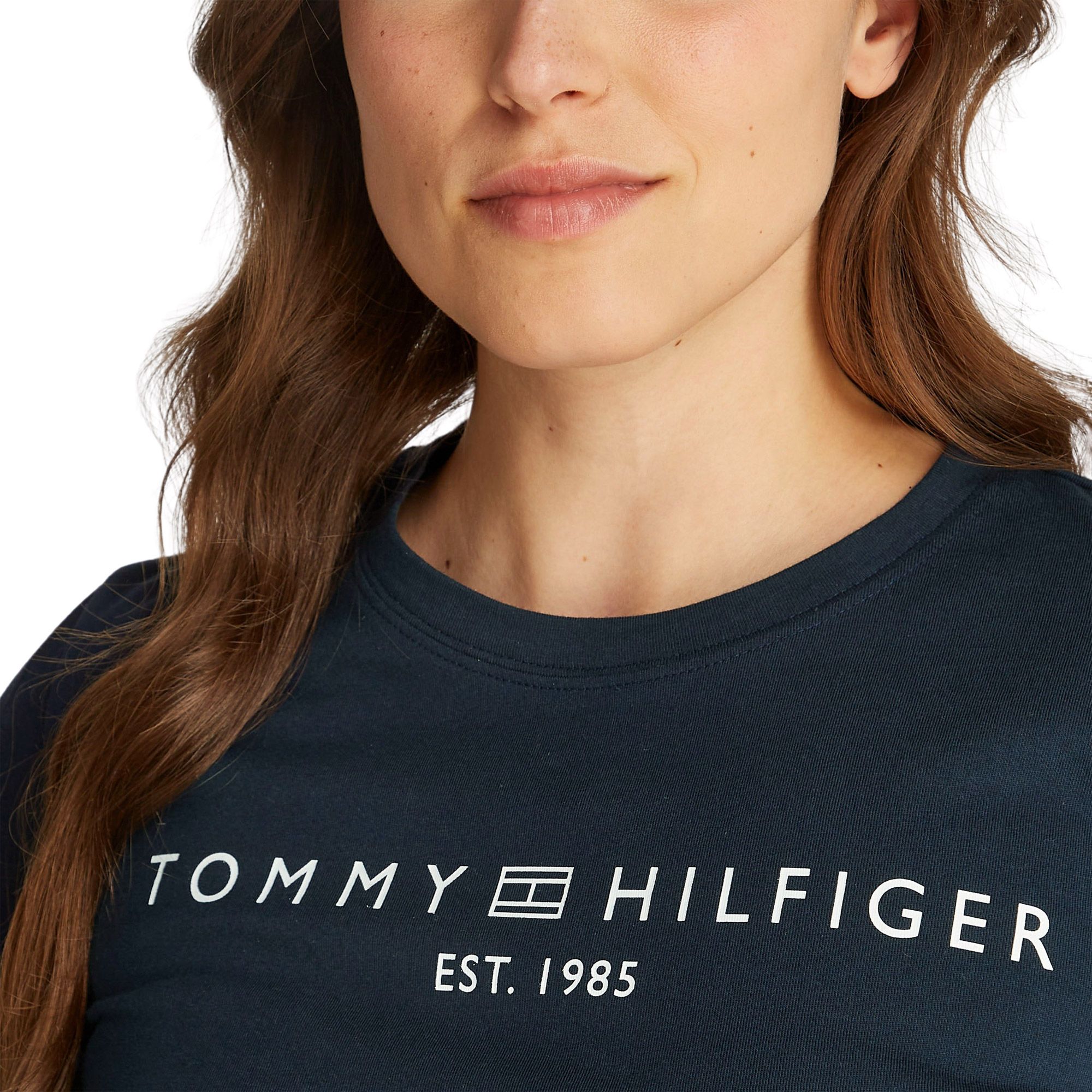 Tommy Hilfiger Regular Corp Logo Longsleeve Shirt Dames