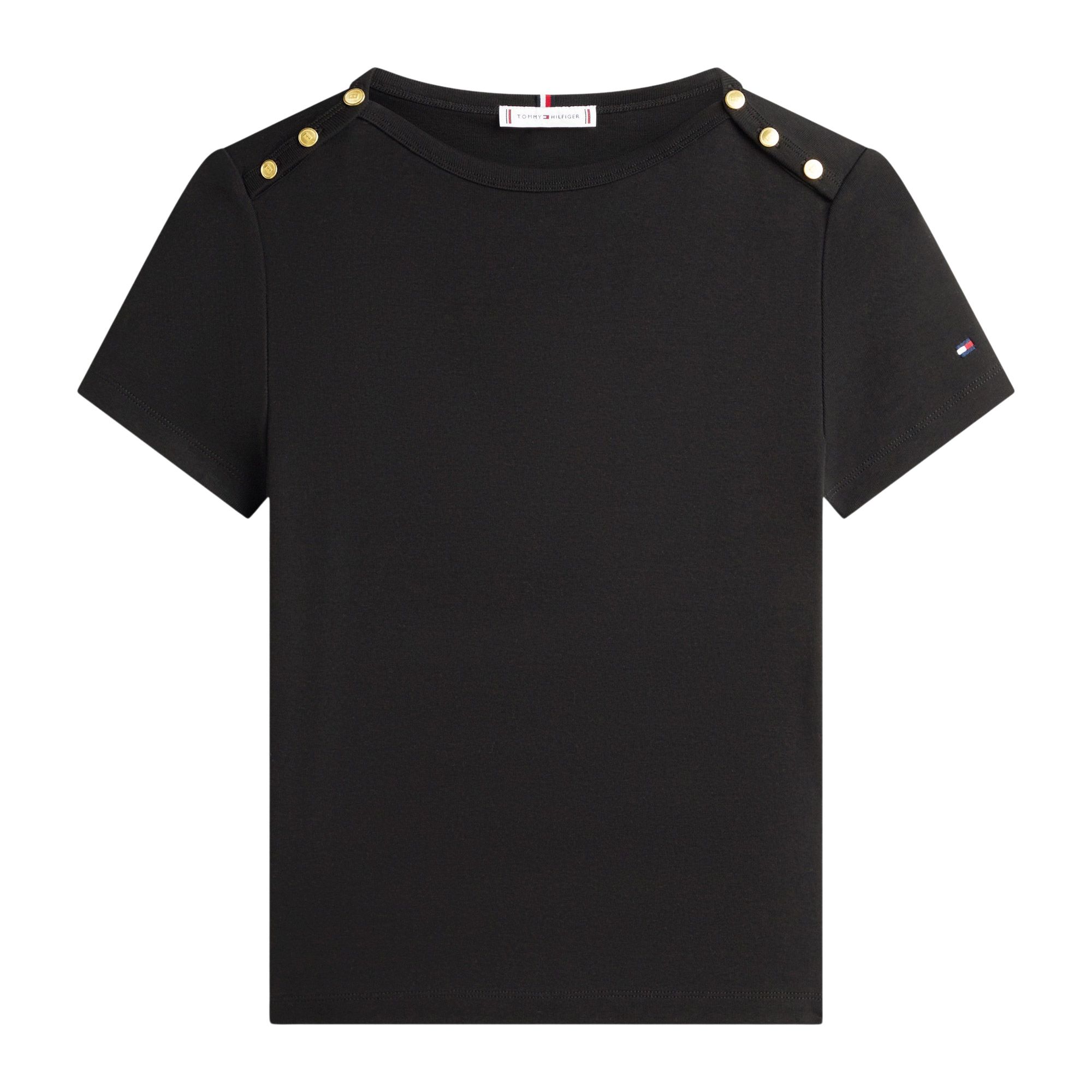 Tommy Hilfiger Gold Button Slim Shirt Dames