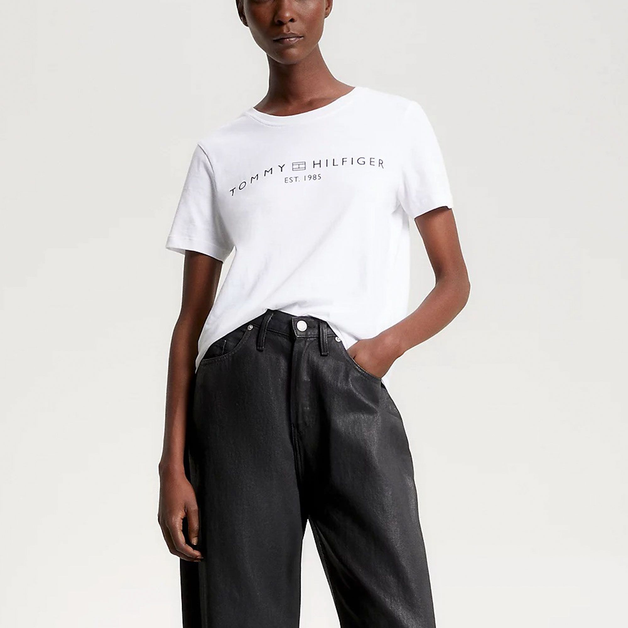 Tommy Hilfiger Regular Corp Logo Shirt Dames