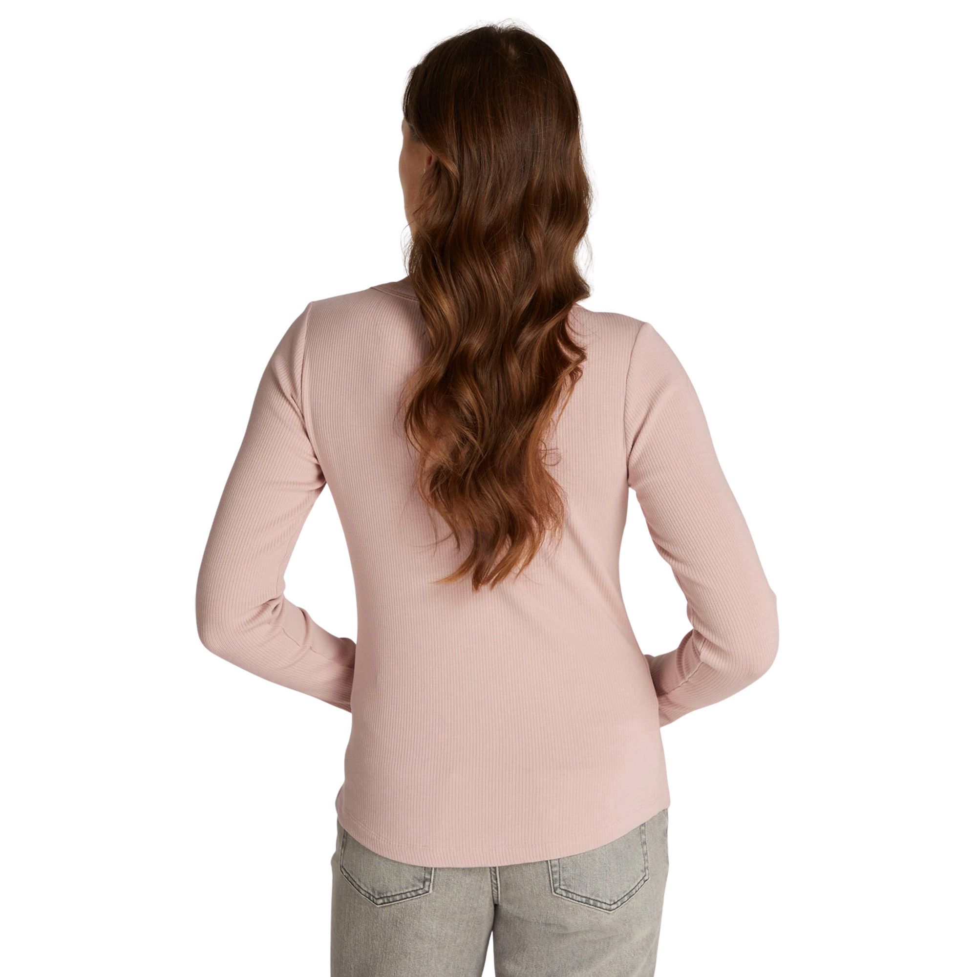 Tommy Hilfiger Slim 5X2 Rib Longsleeve Shirt Dames