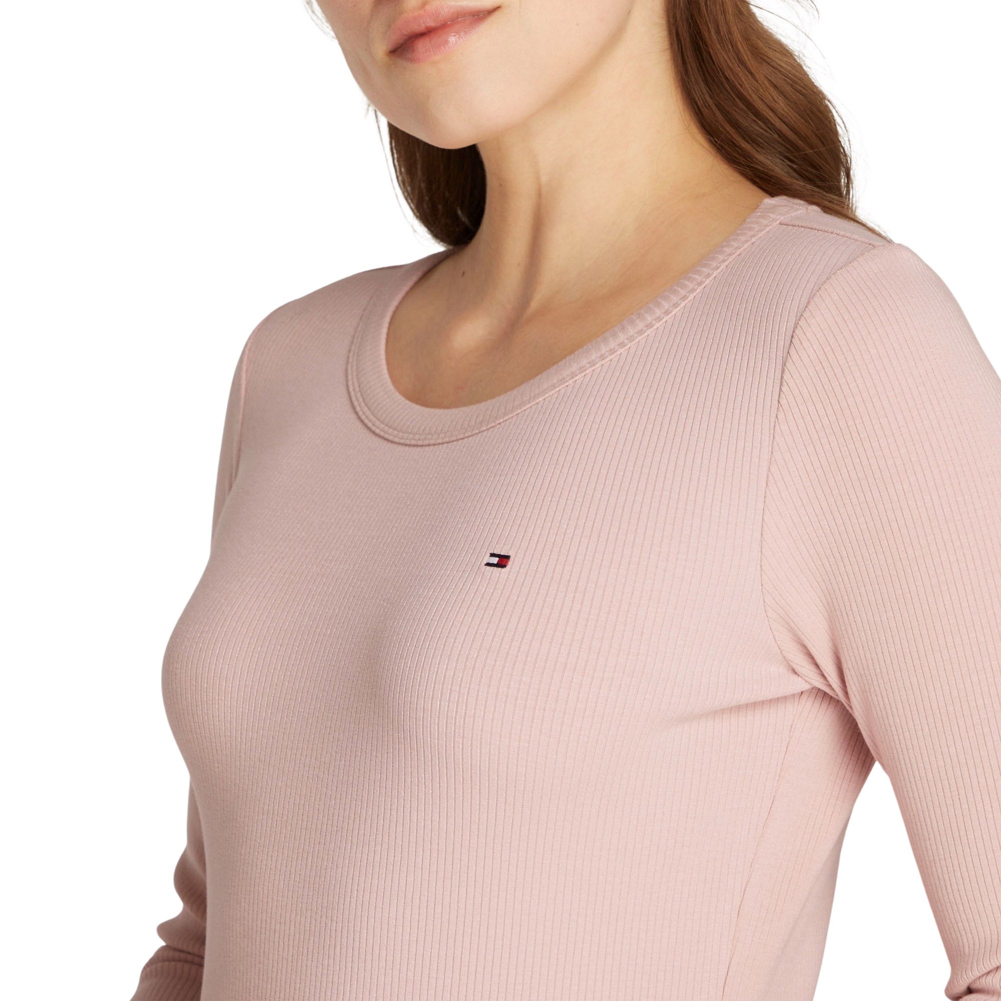 Tommy Hilfiger Slim 5X2 Rib Longsleeve Shirt Dames