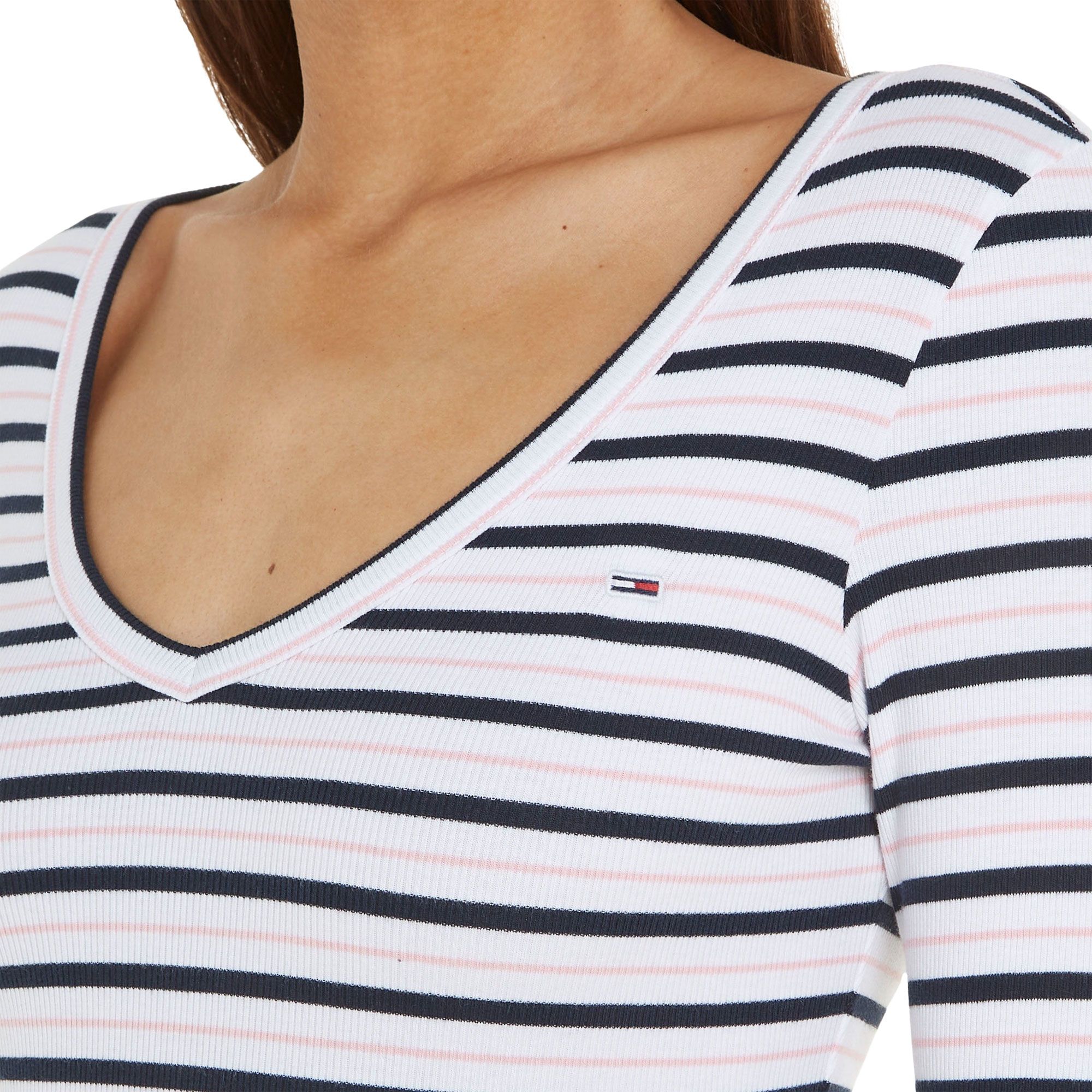 Tommy Hilfiger Slim Essential Stripe Longsleeve Shirt Women 
