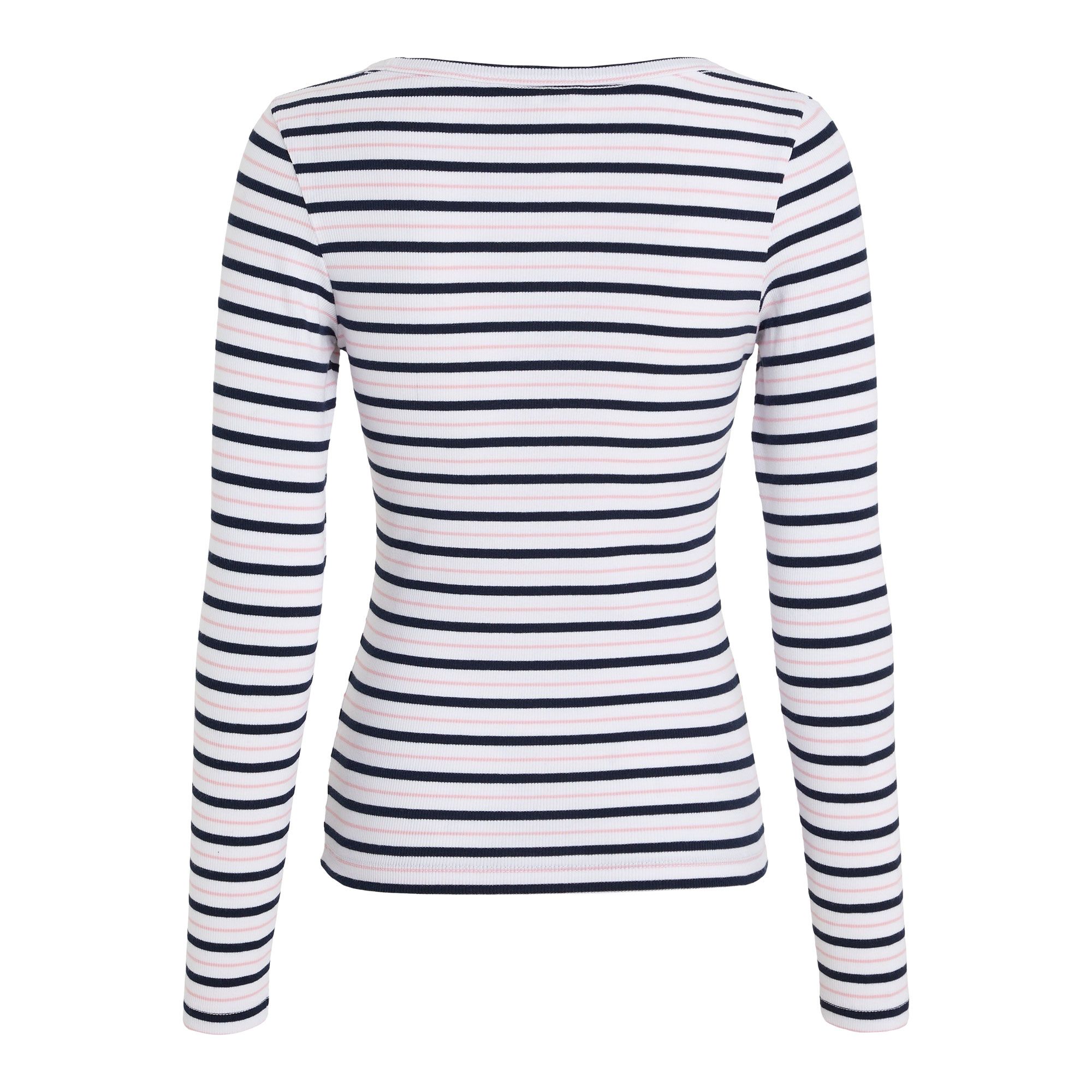 Tommy Hilfiger Slim Essential Stripe Longsleeve Shirt Dames