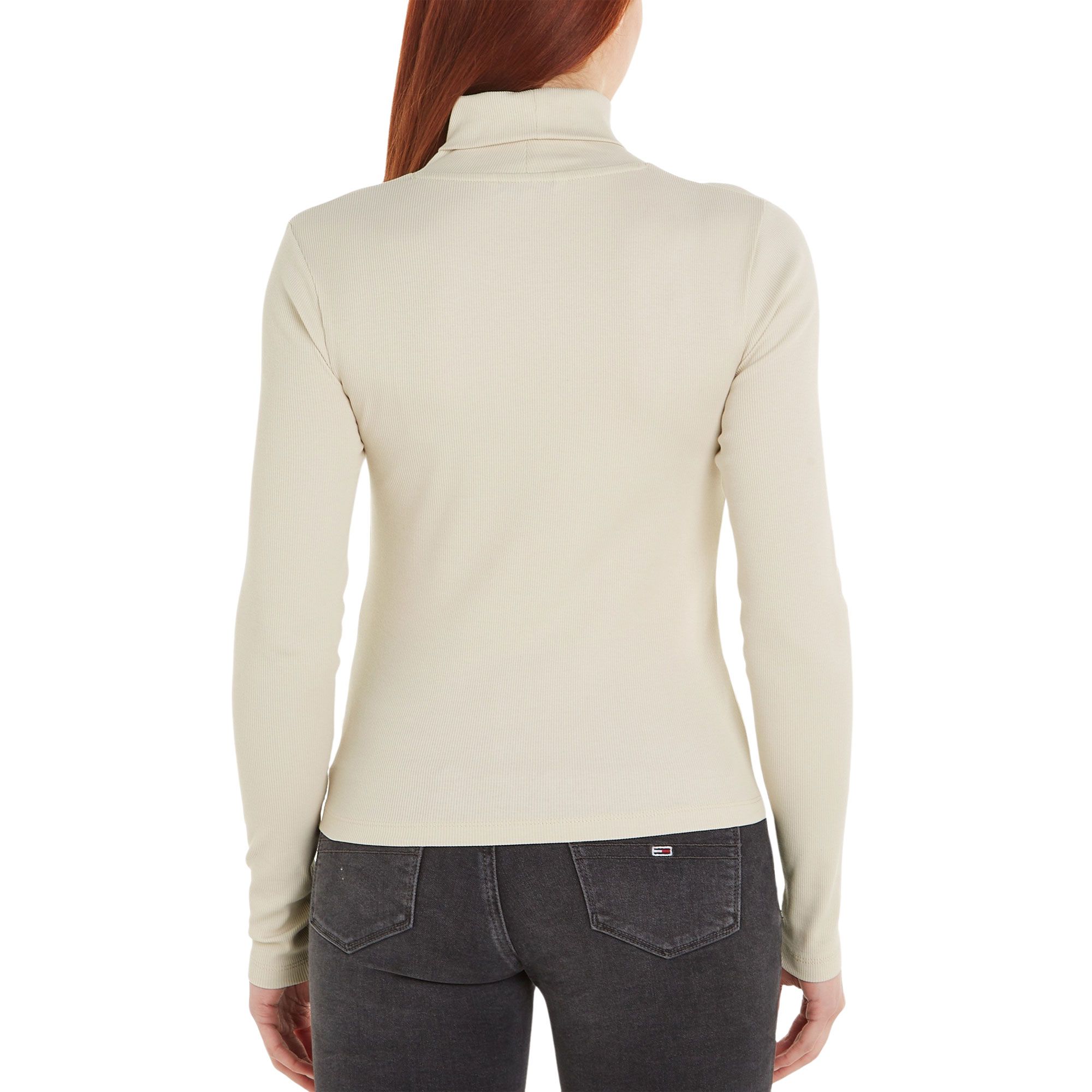 Tommy Hilfiger Essential Rib Turtleneck Shirt Dames