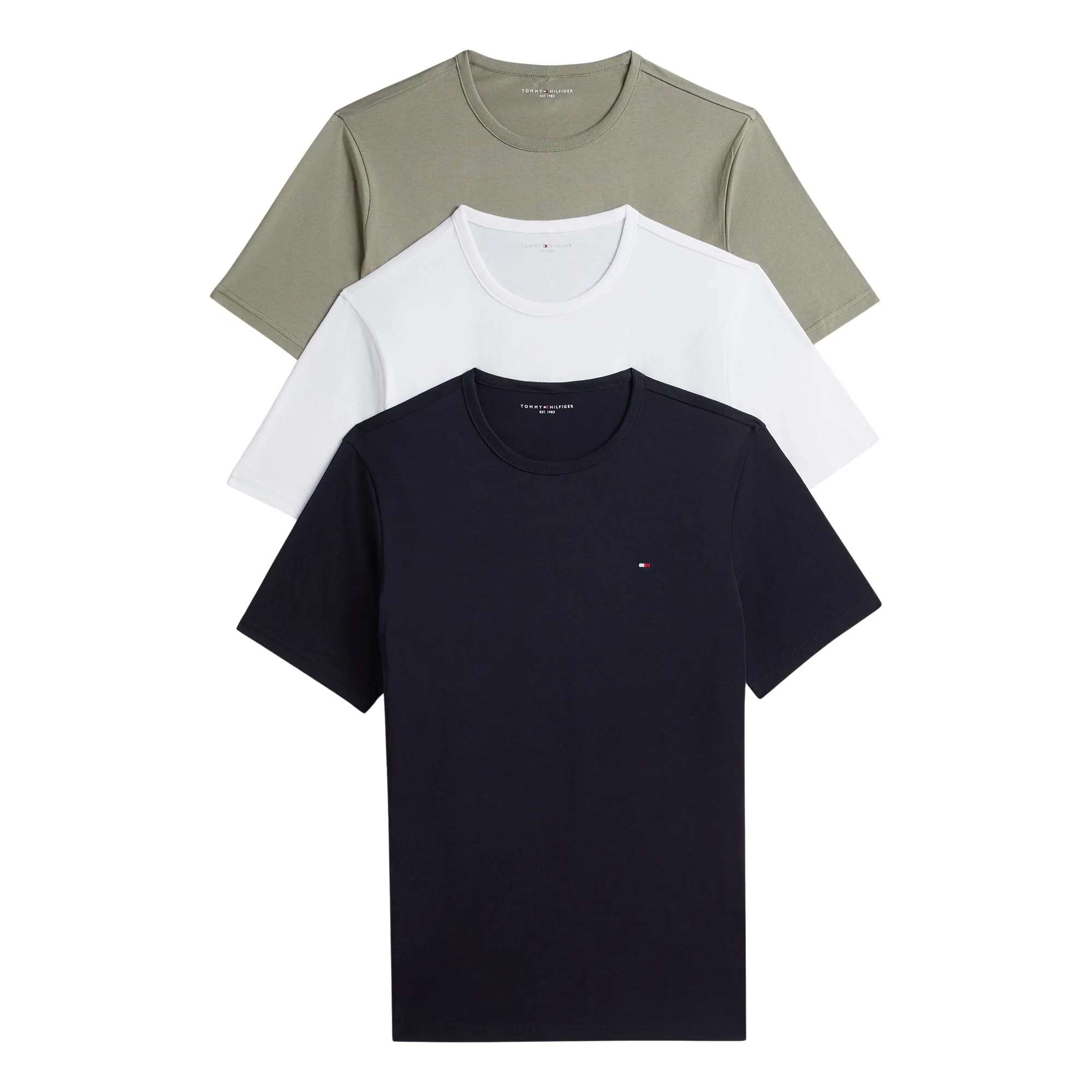 Tommy Hilfiger SS Shirt Heren (3-pack)