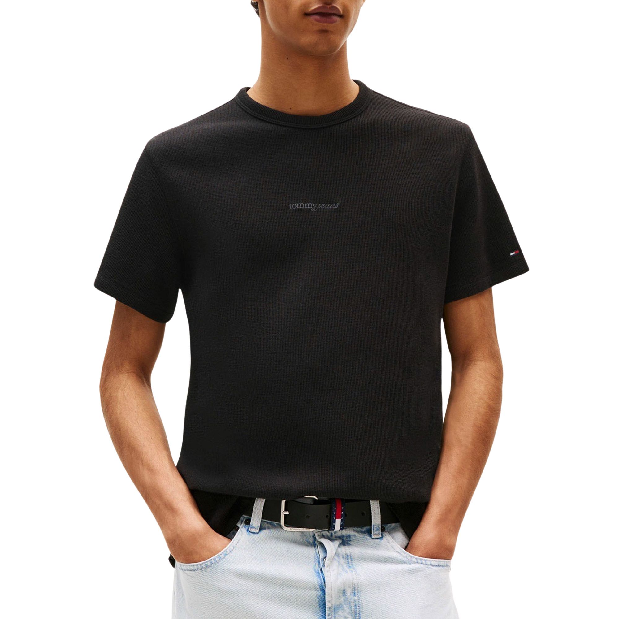 Tommy Hilfiger Slim Waffle Script Shirt Heren