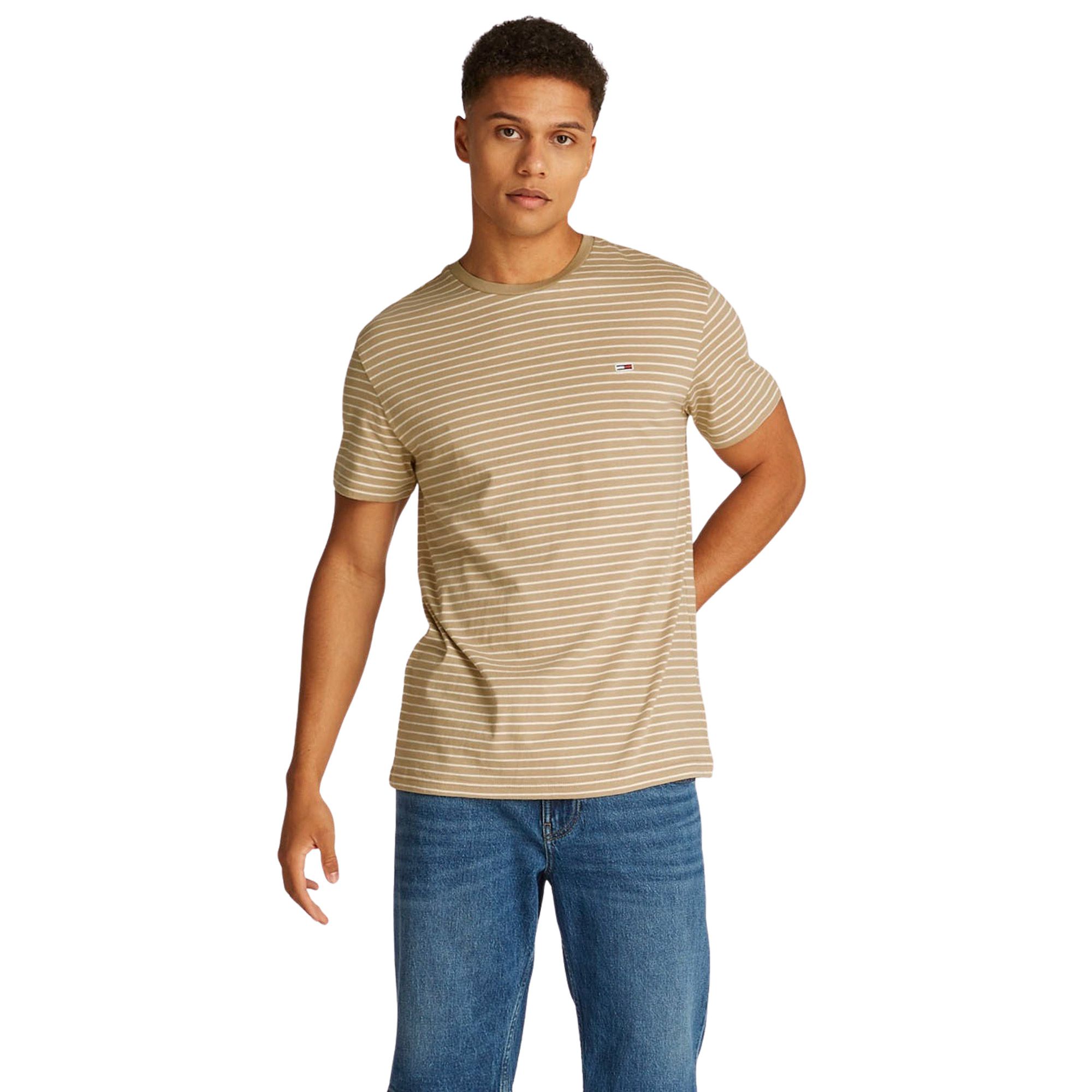 T-shirt Tommy Hilfiger Slim Stripe Hommes