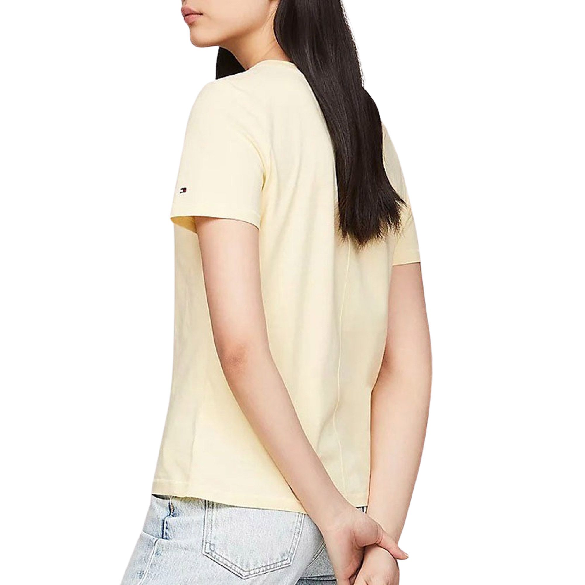 Tommy Hilfiger Regular Script Logo Crew Shirt Dames