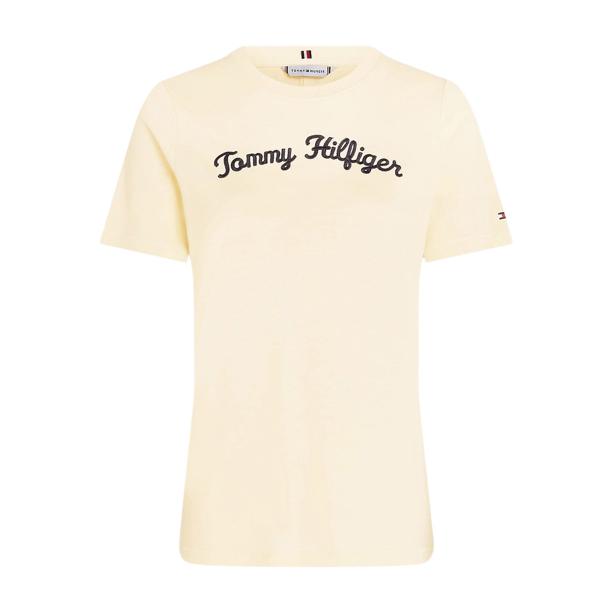 Tommy Hilfiger Regular Script Logo Crew Shirt Dames