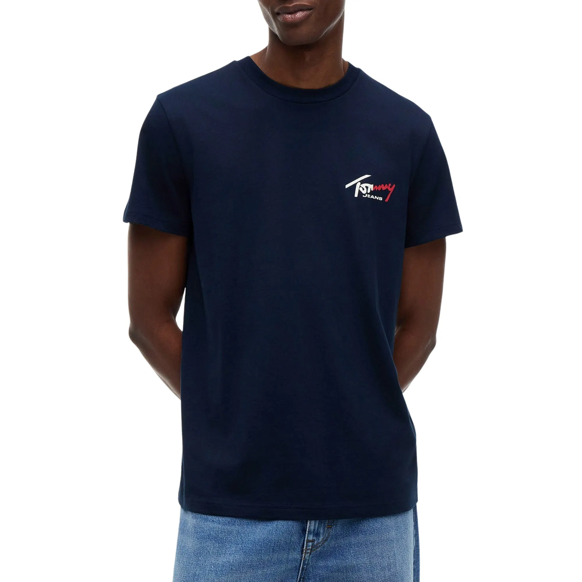 Tommy Hilfiger Slim Sign Chest Logo Shirt Heren