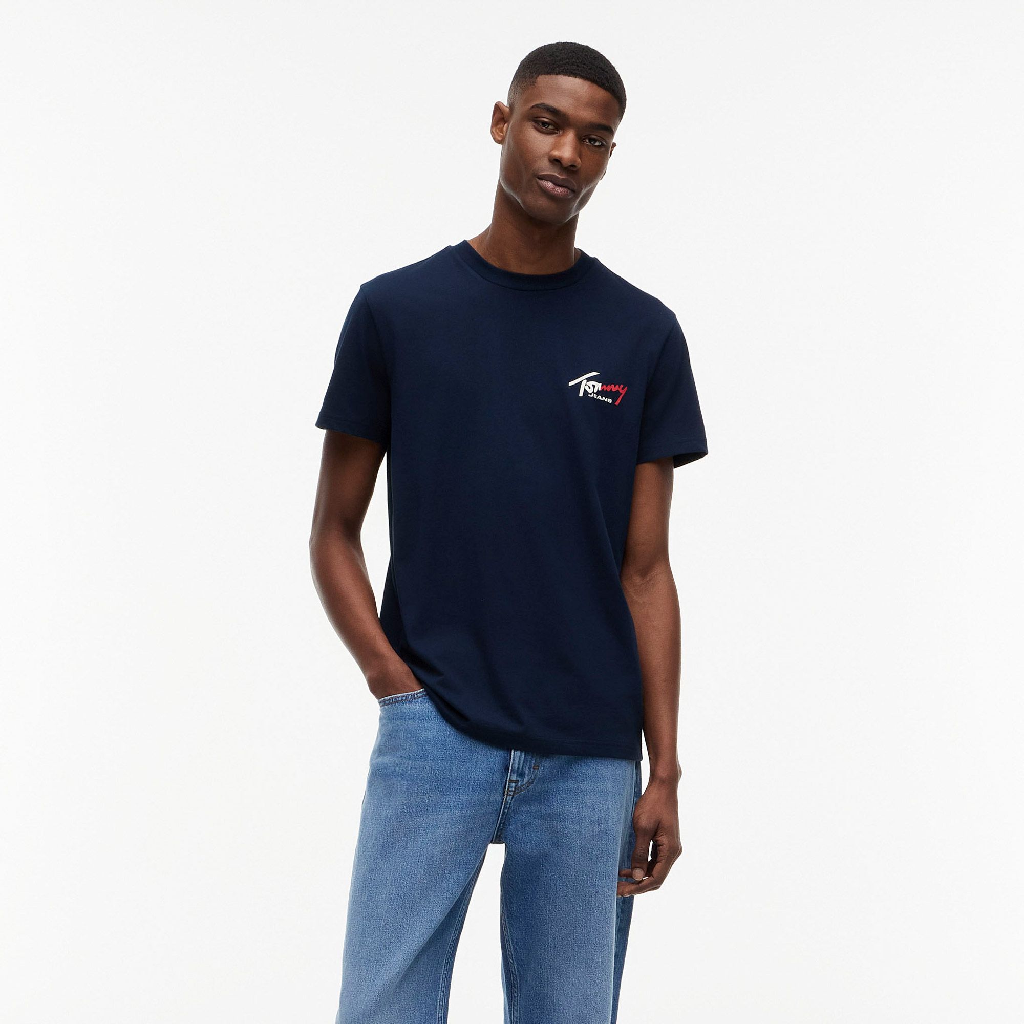 Tommy Hilfiger Slim Sign Chest Logo Shirt Heren