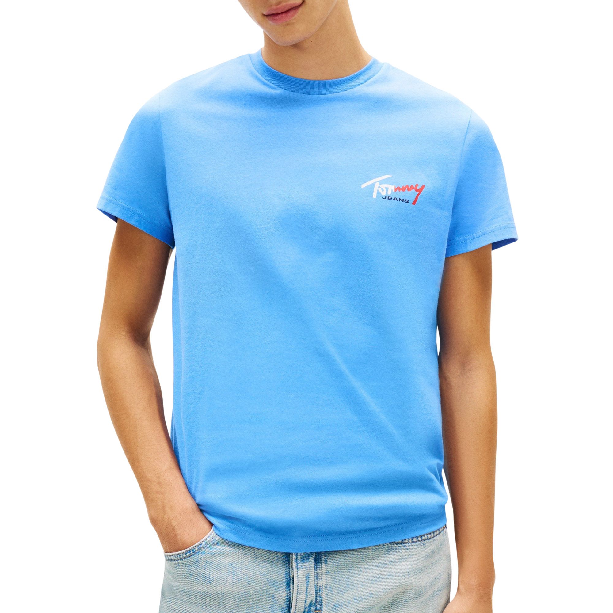 Tommy Hilfiger Slim Sign Chest Logo Shirt Heren