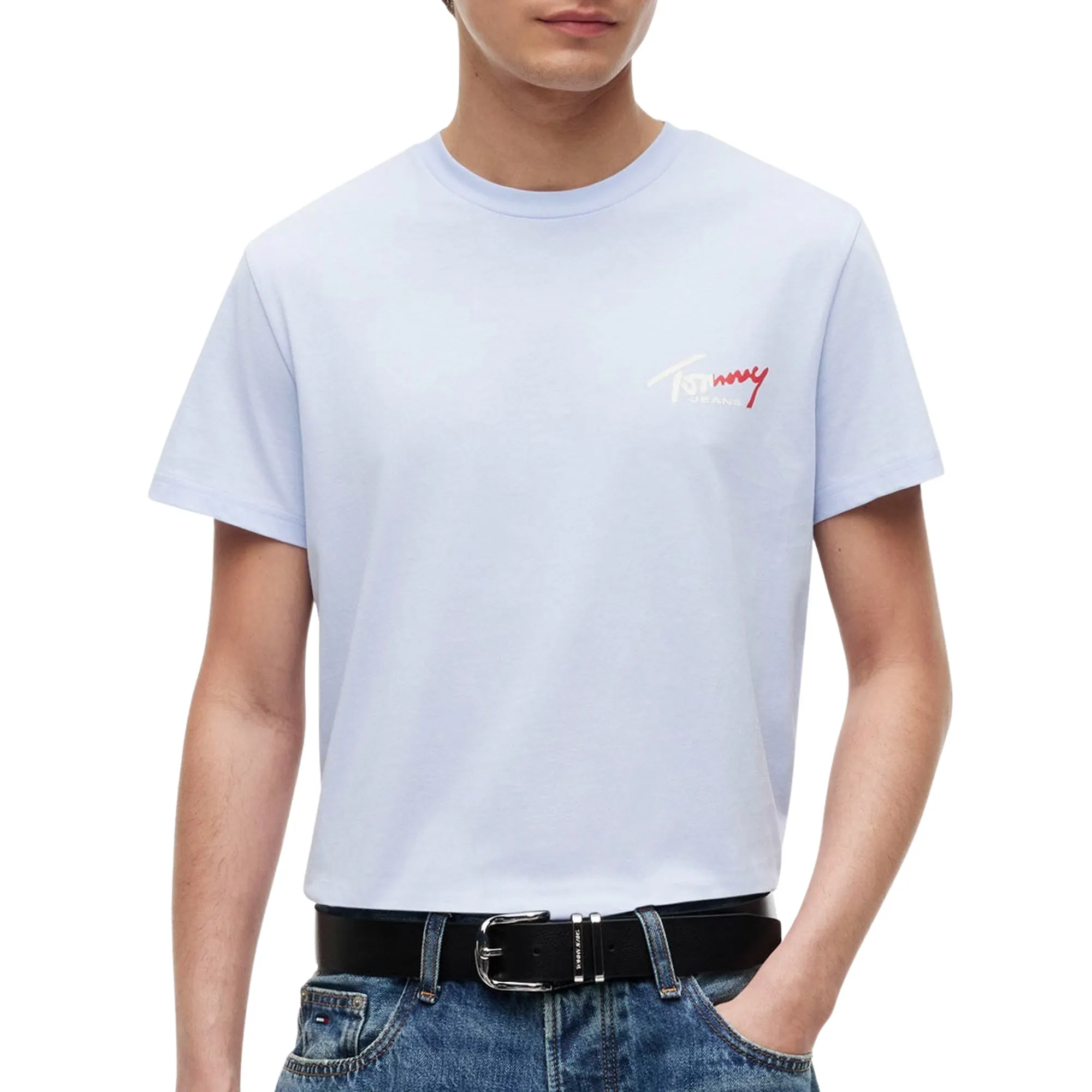 T-shirt Tommy Hilfiger Slim Sign Chest Logo Hommes