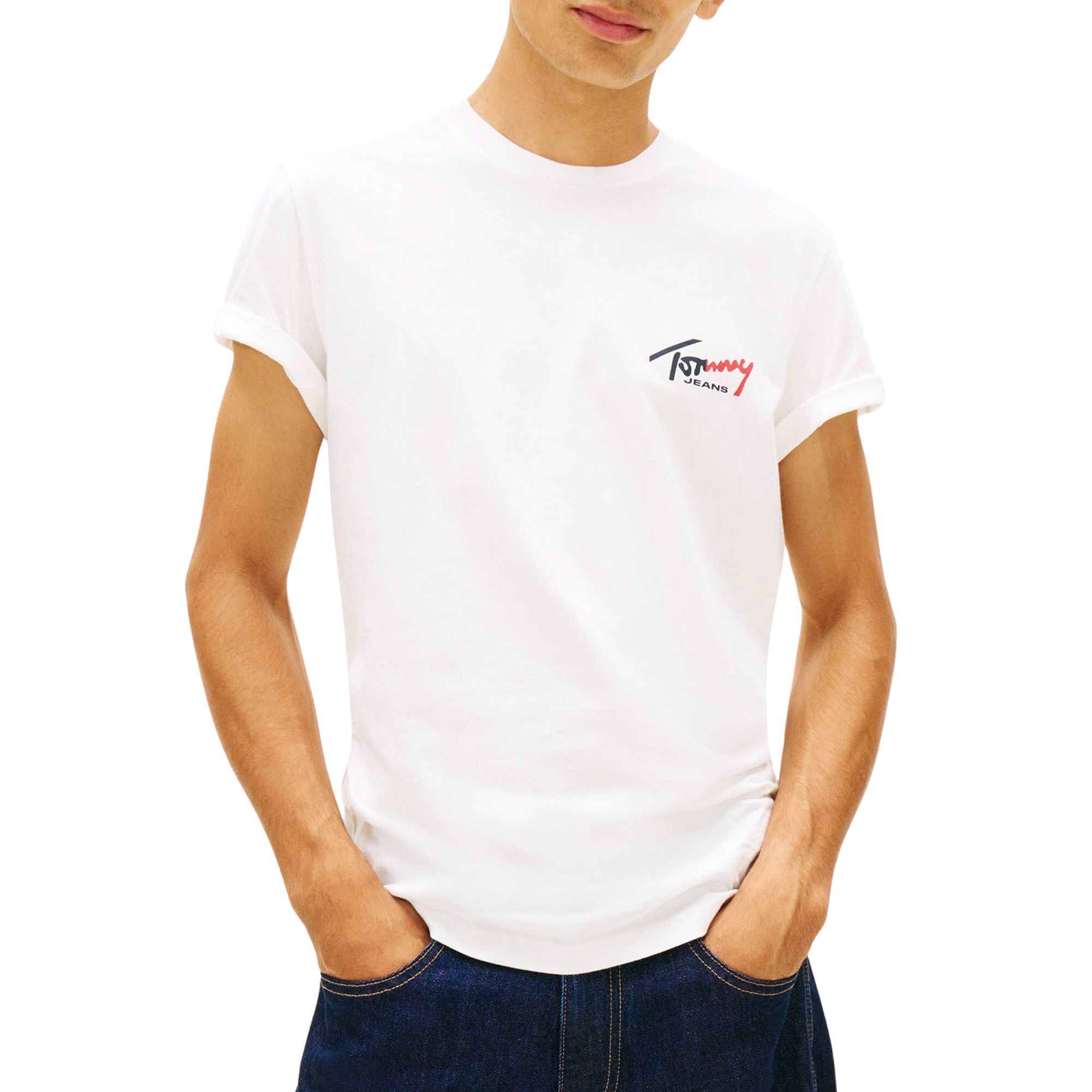 Tommy Hilfiger Slim Sign Chest Logo Shirt Heren