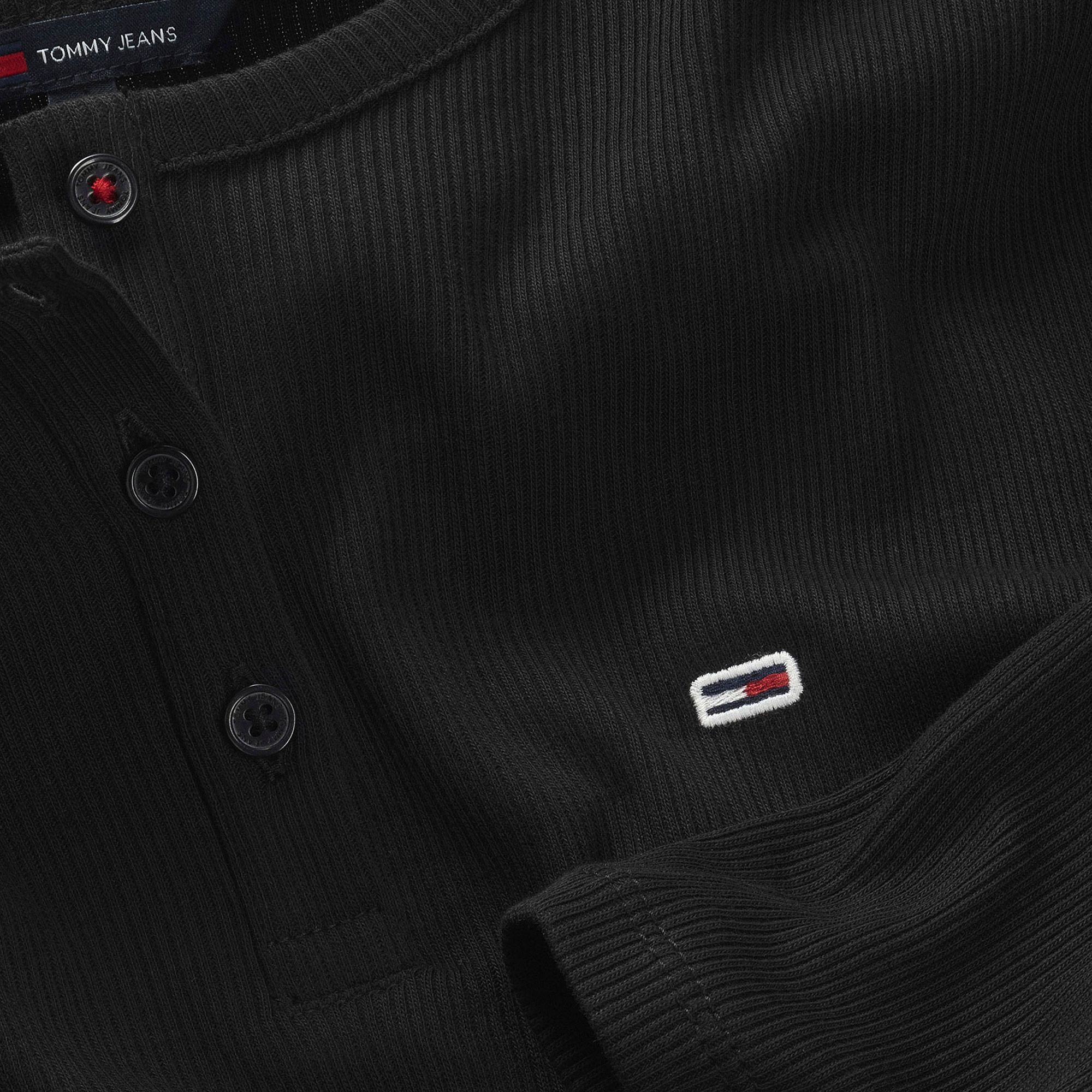 Tommy Hilfiger Slim Button Rib Longsleeve Shirt Dames