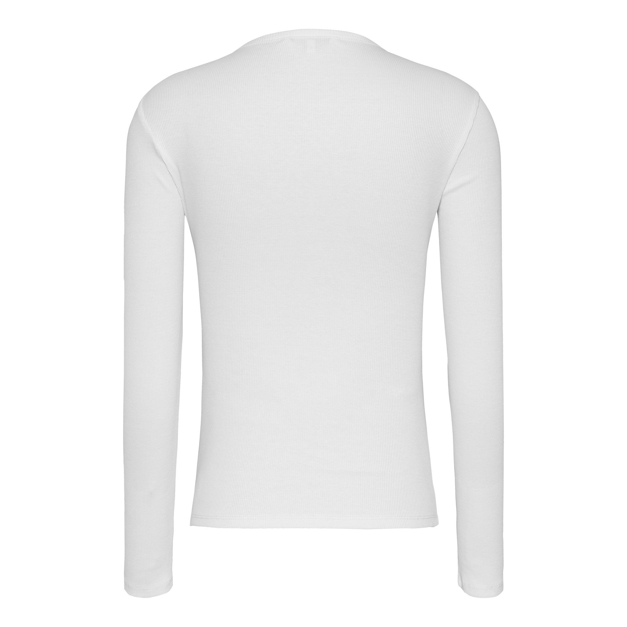 Tommy Hilfiger Slim Button Rib Longsleeve Shirt Dames