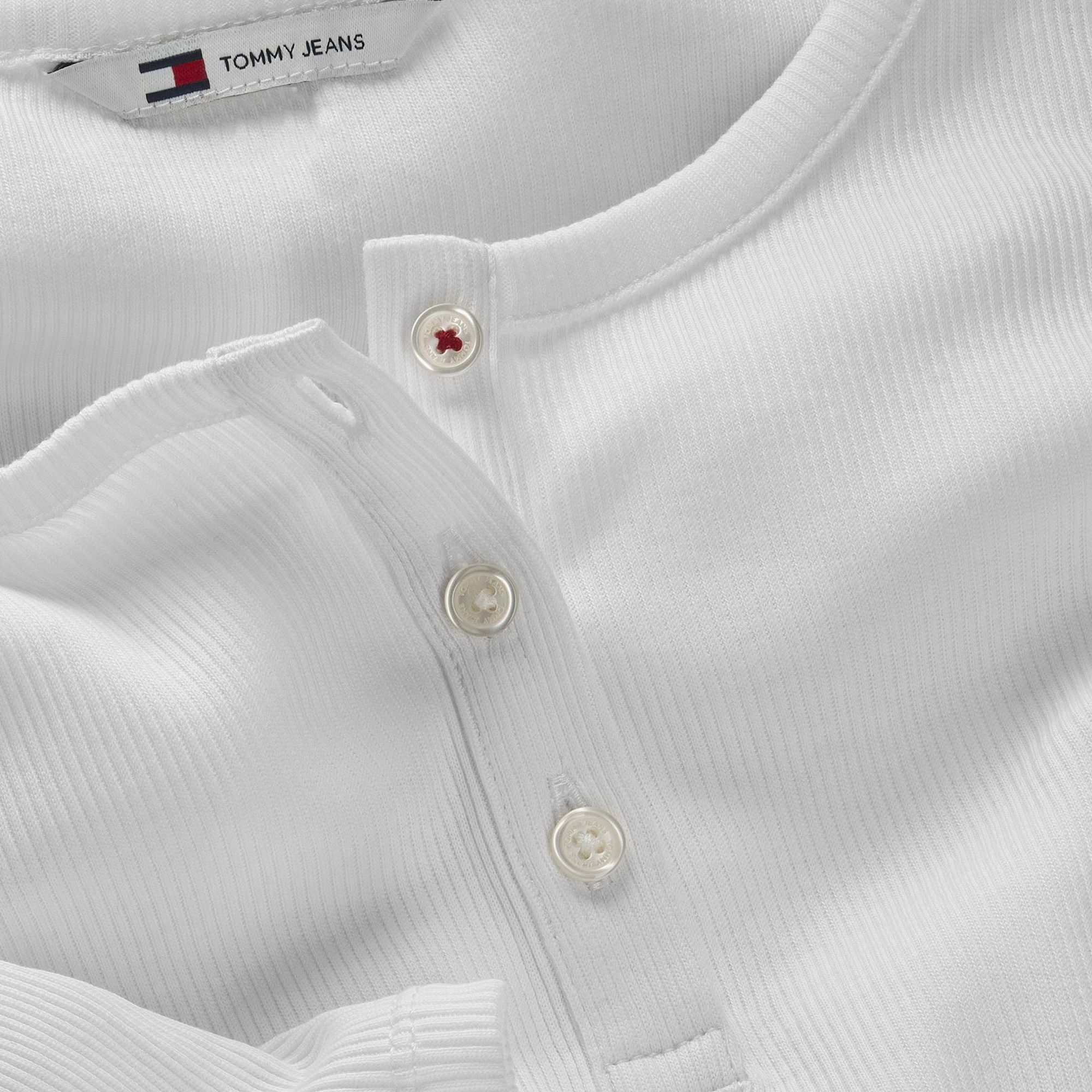 Tommy Hilfiger Slim Button Rib Longsleeve Shirt Dames