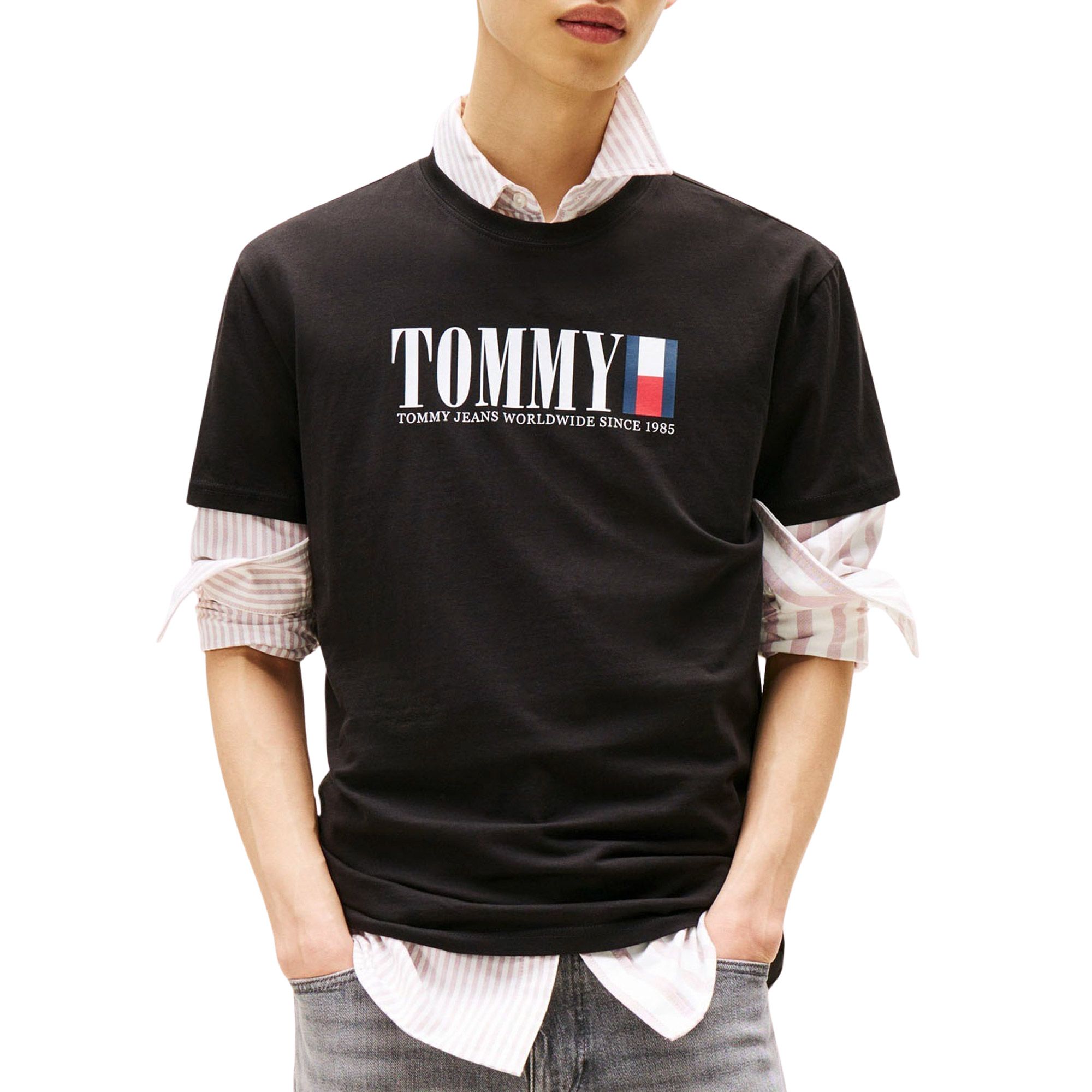 Tommy Hilfiger Regular Tommy DNA Flag Shirt Heren