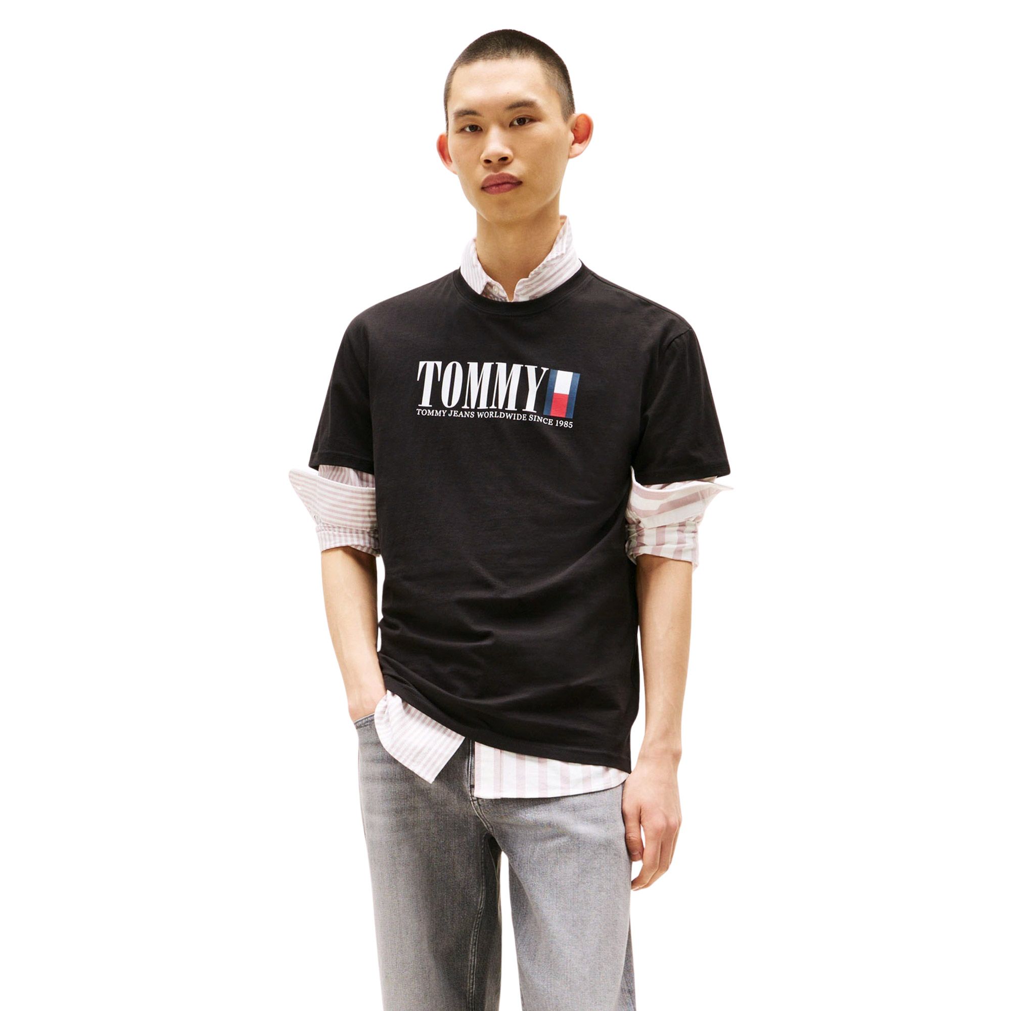 Tommy Hilfiger Regular Tommy DNA Flag Shirt Heren