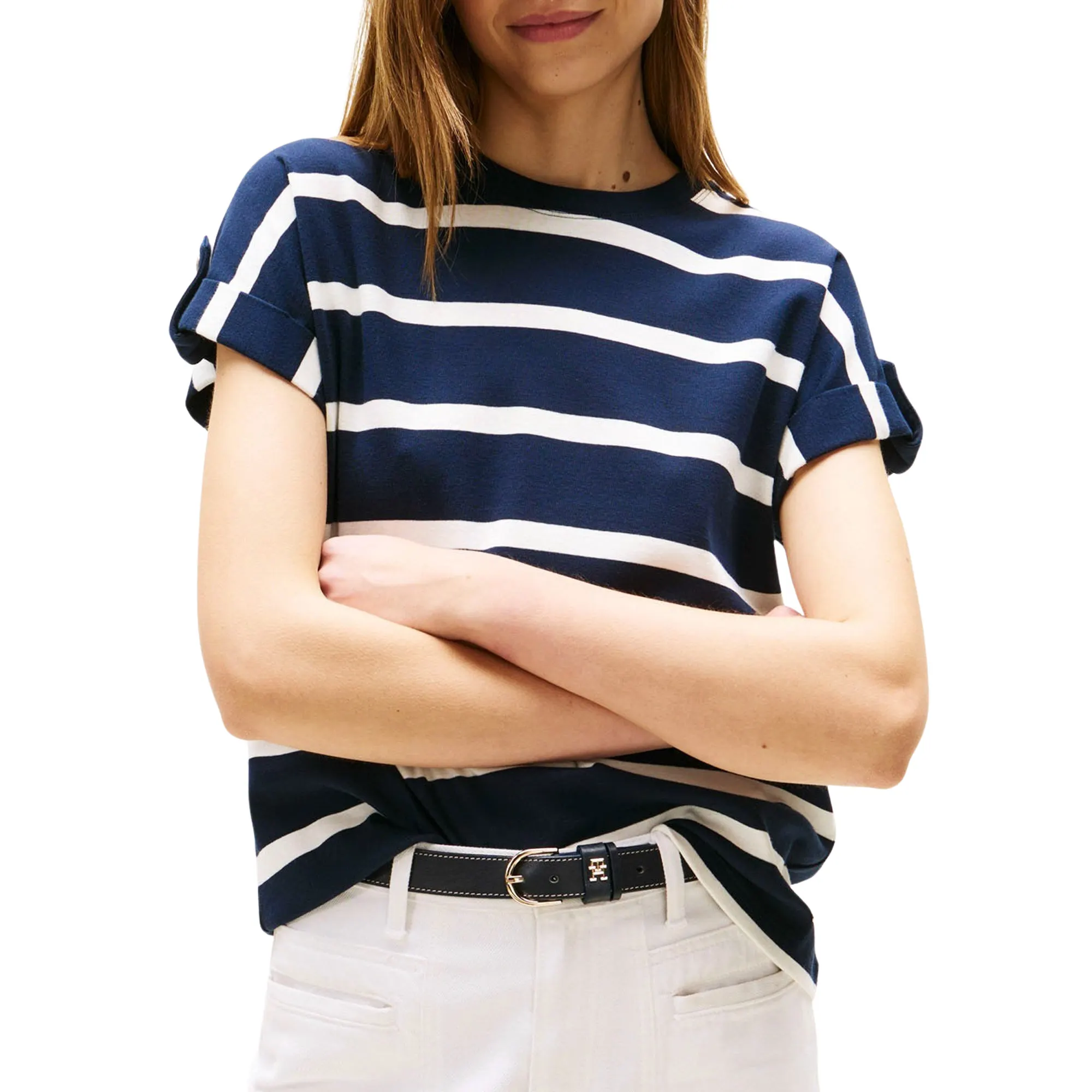 Tommy Hilfiger Gold Button Shirt Dames