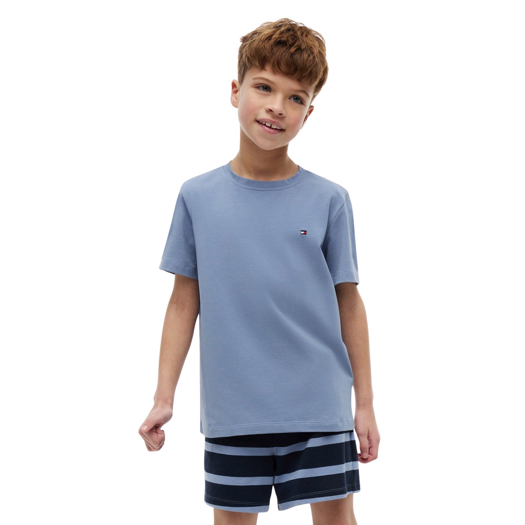 Tommy Hilfiger Cotton Crew Neck Shirt Kinder (2-pack)