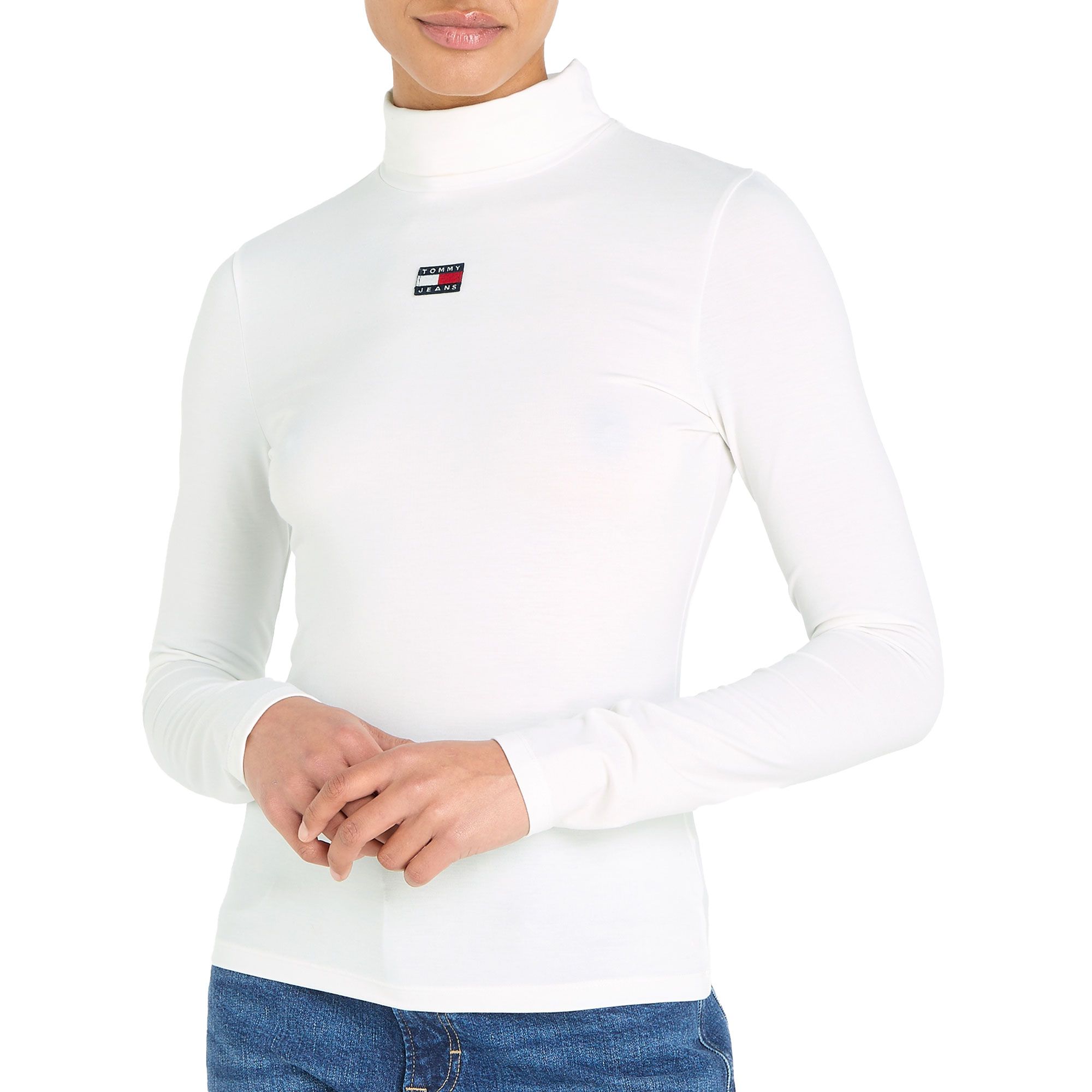 Tommy Hilfiger Slim XS Badge Turtleneck Shirt Dames