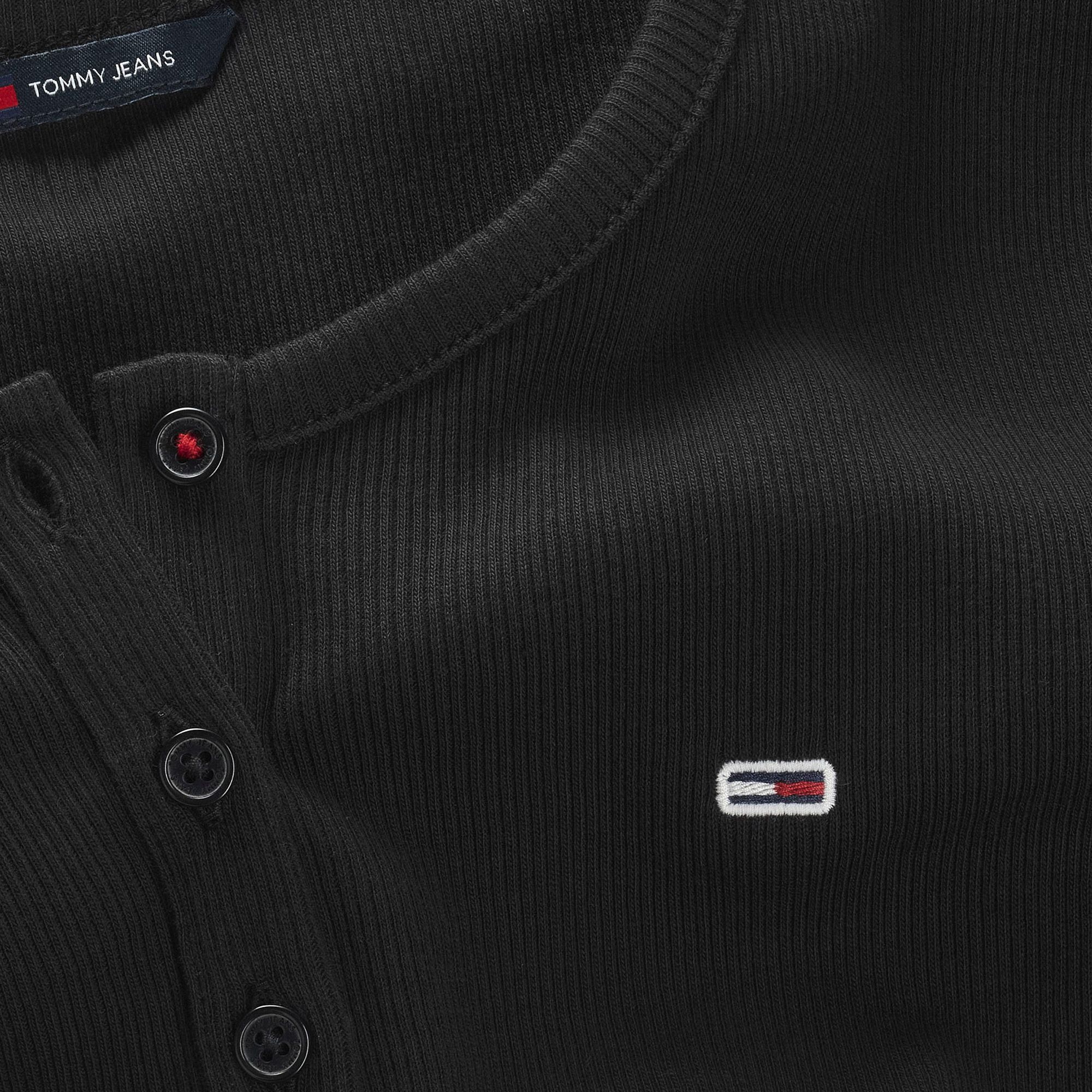 Tommy Hilfiger Slim Button Ribbed Shirt Dames