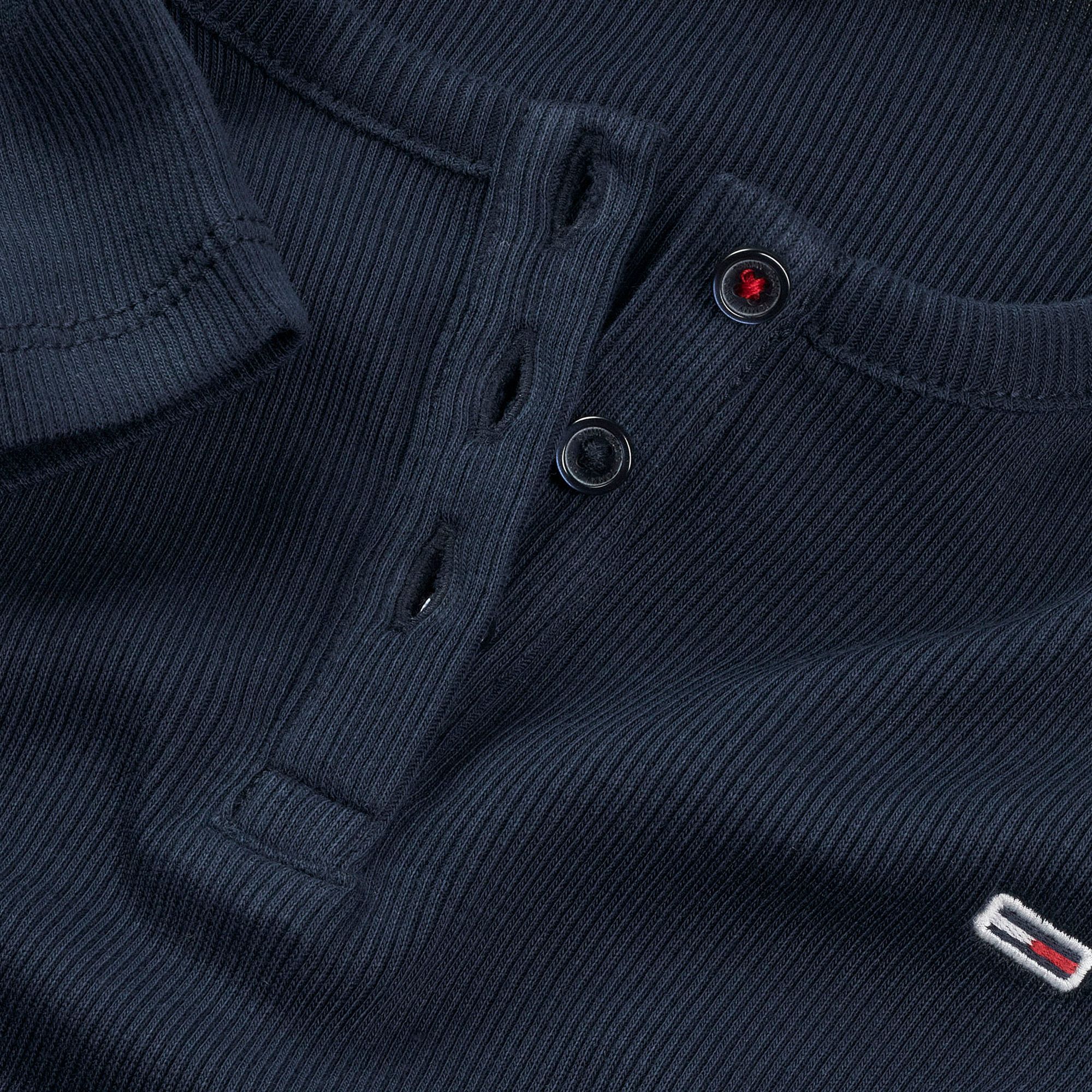 Tommy Hilfiger Slim Button Ribbed Shirt Dames