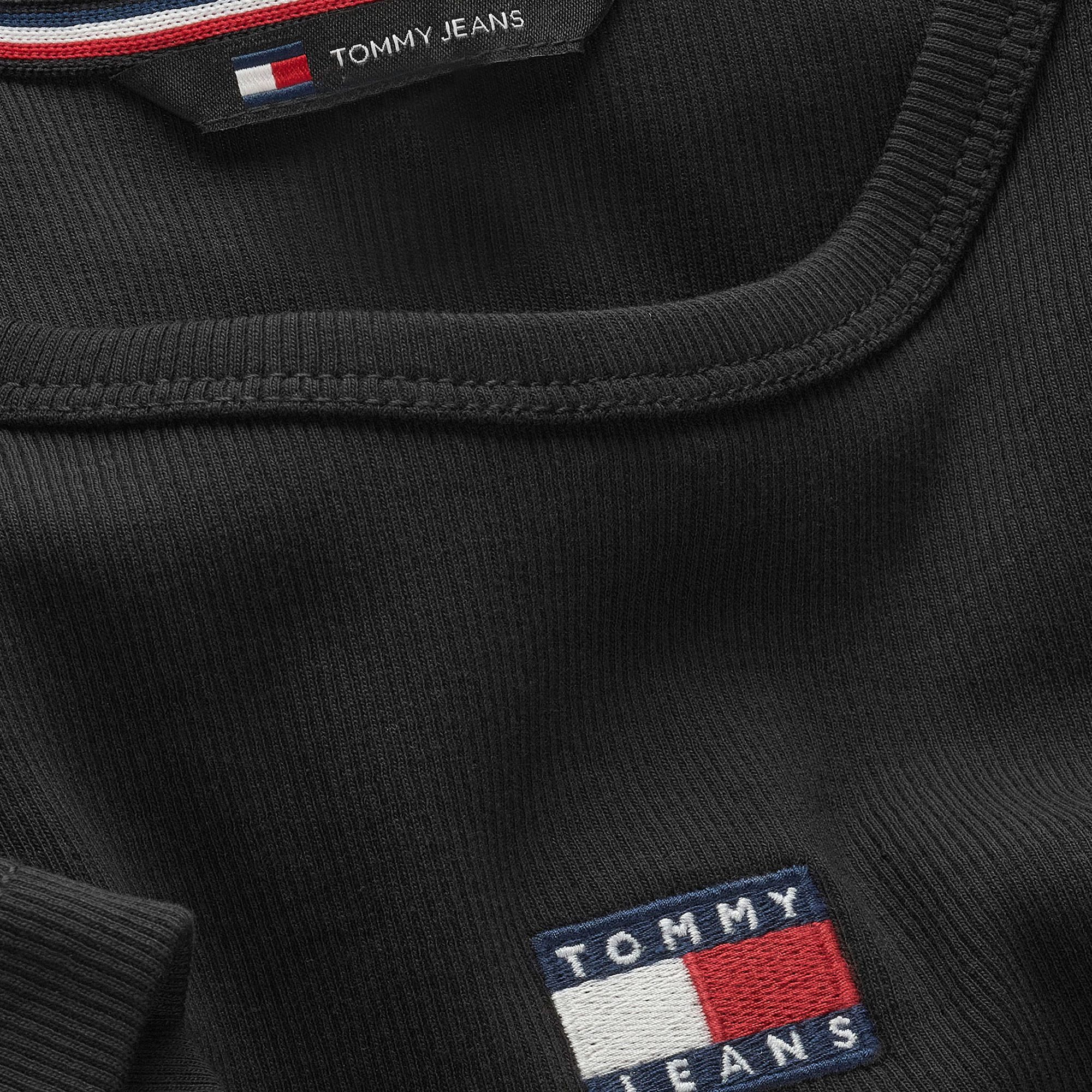 Tommy Hilfiger Slim Badge Ribbed Shirt Damen